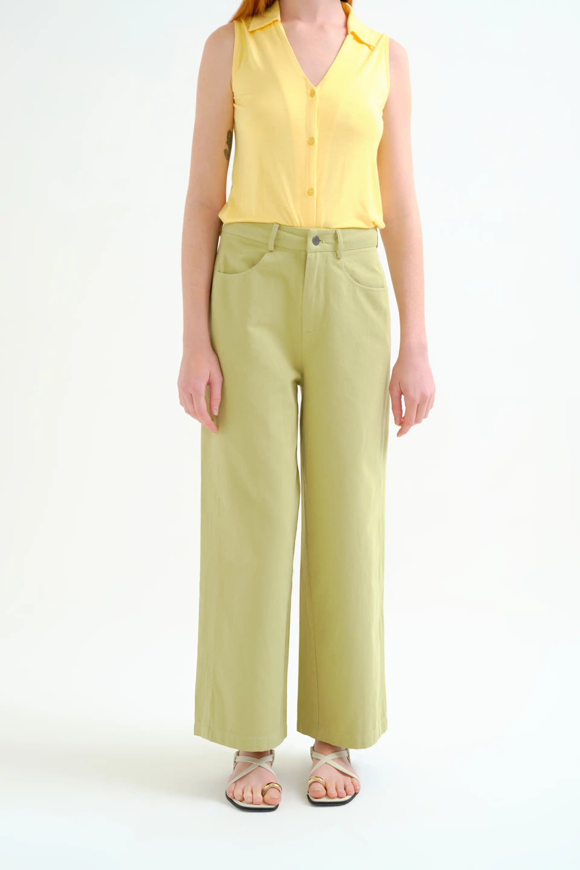 Pantalón verde 100% algodón