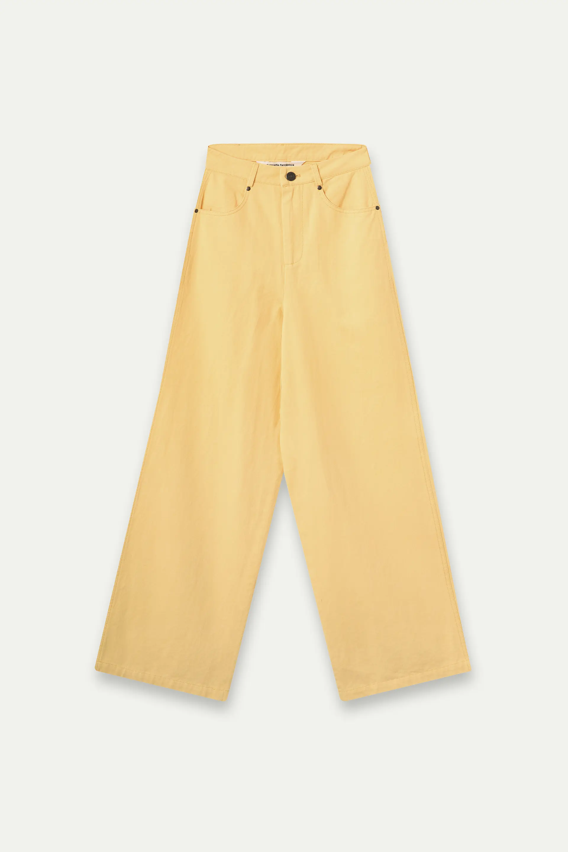 Pantalón wide leg amarillo - Image 2