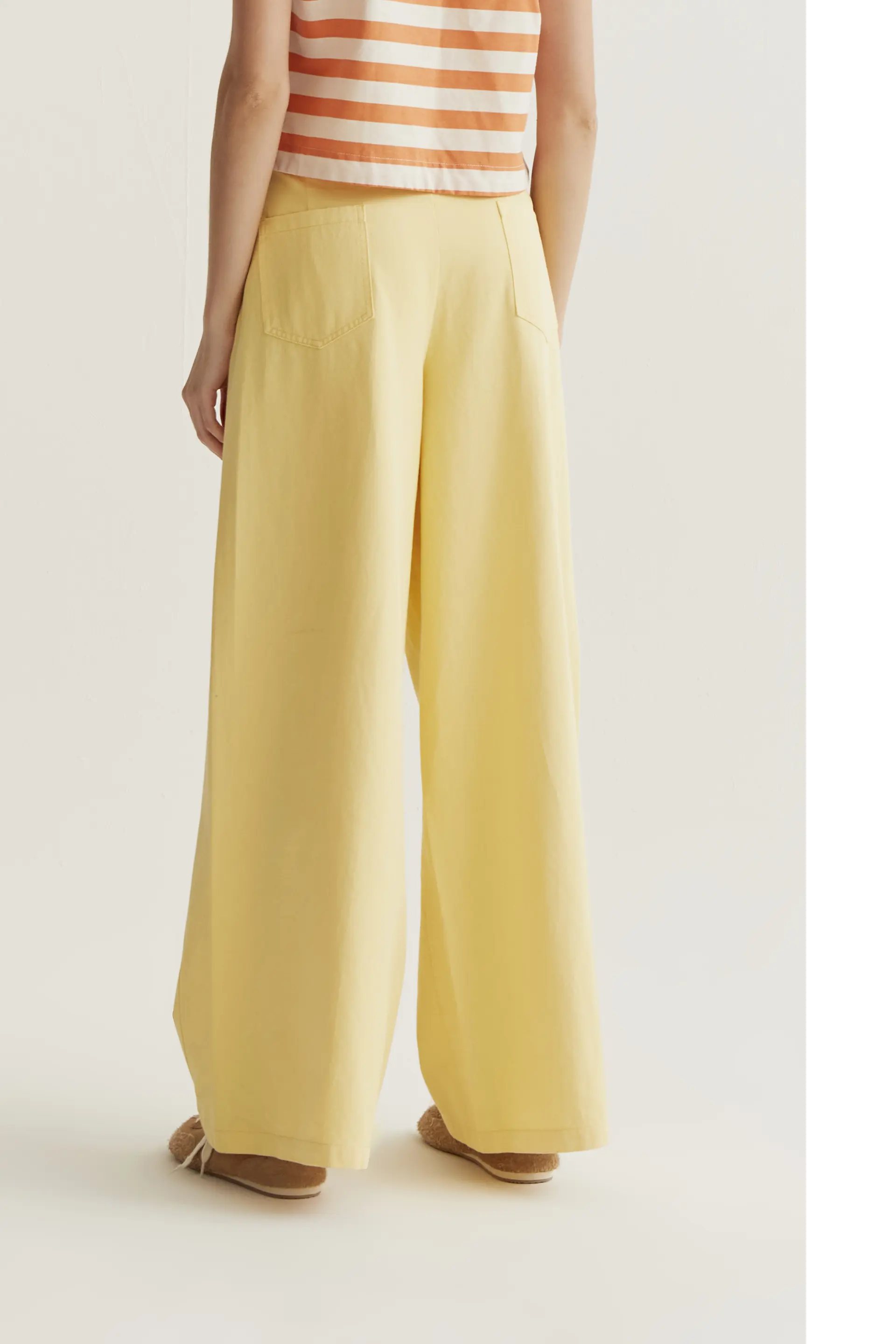 Pantalón wide leg amarillo - Image 3