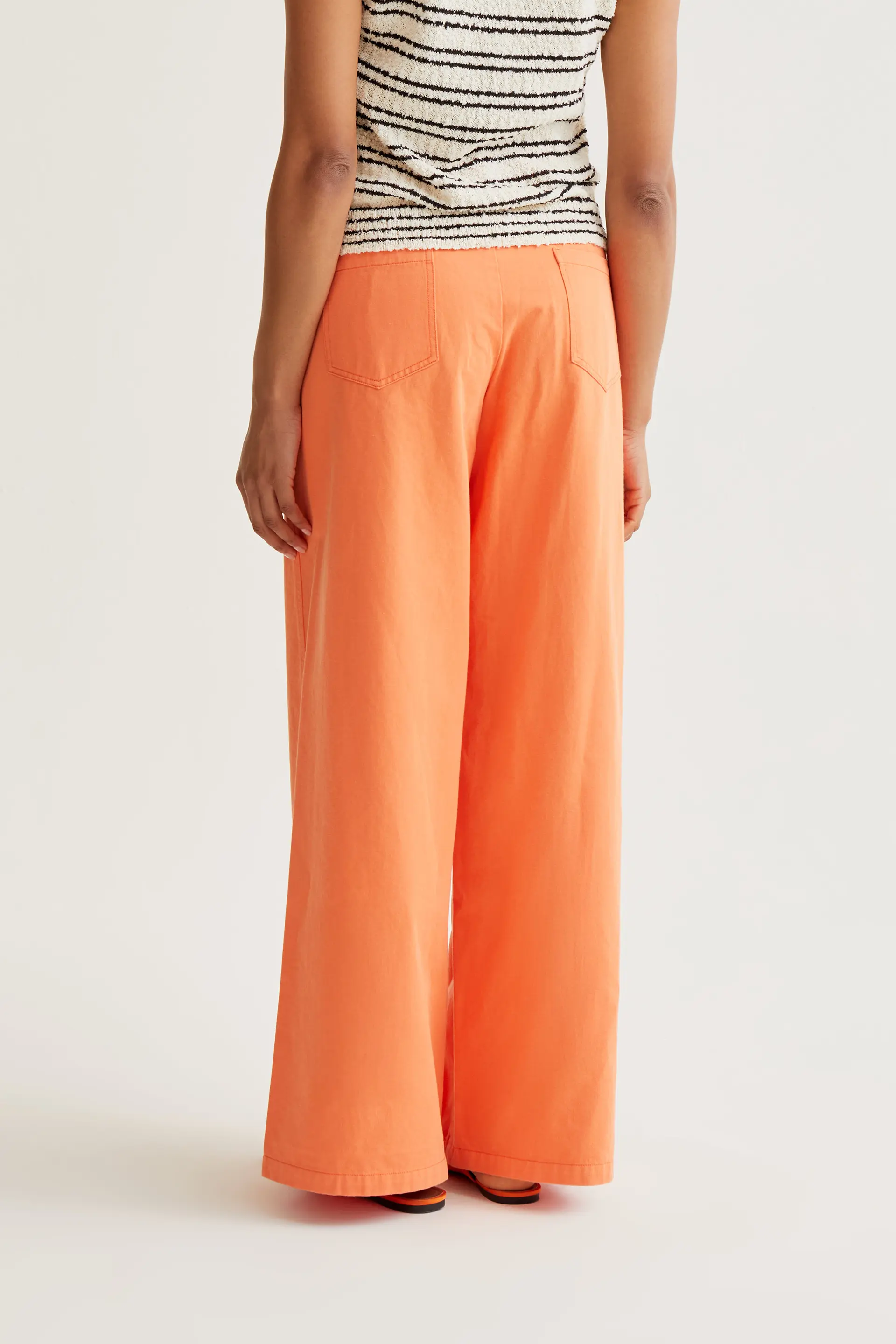 Pantalón wide leg naranja - Image 3