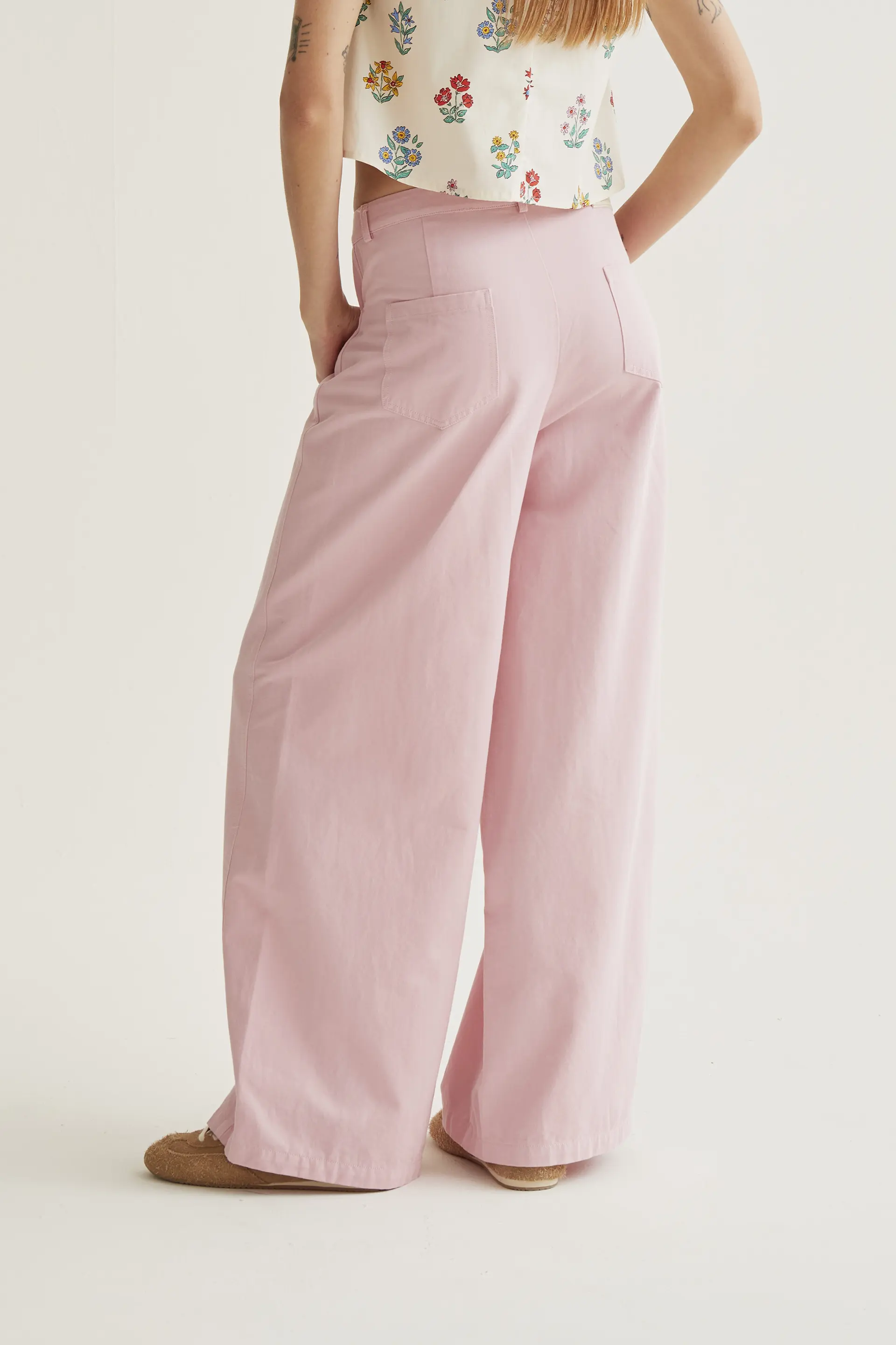 Pantalón wide leg rosa - Image 3