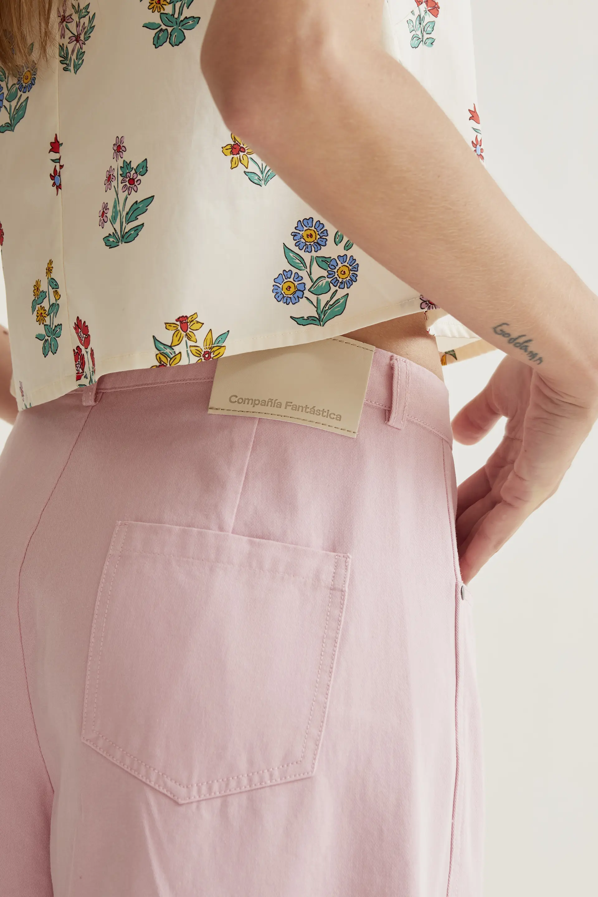 Pantalón wide leg rosa - Image 4
