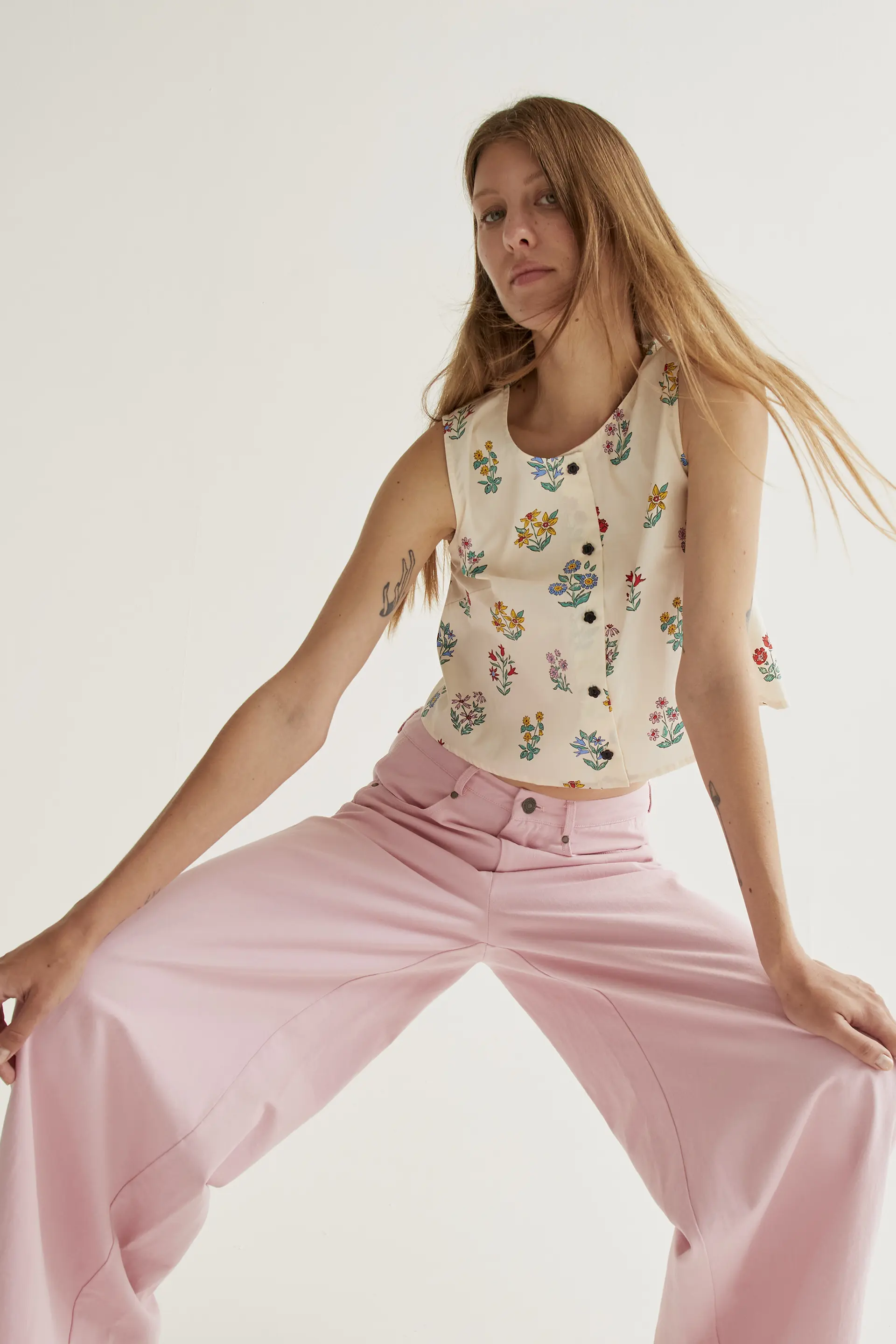 Pantalón wide leg rosa - Image 6