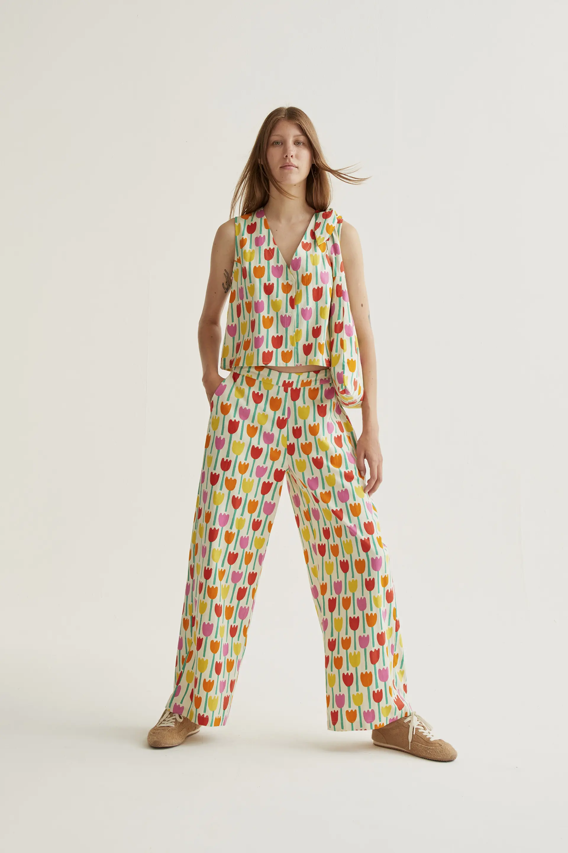Pantalones con estampado Tulipa - Image 5