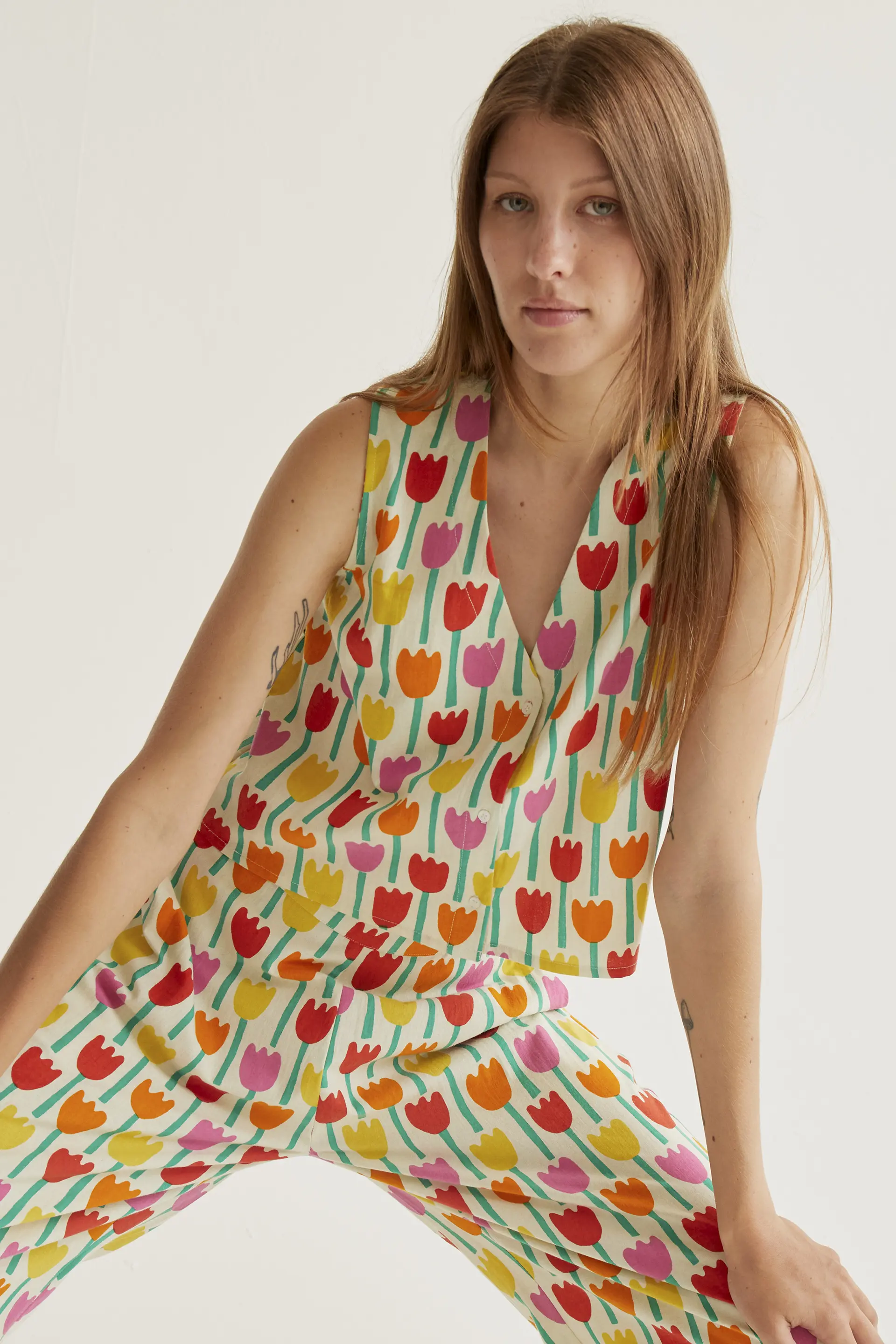 Pantalones con estampado Tulipa - Image 6