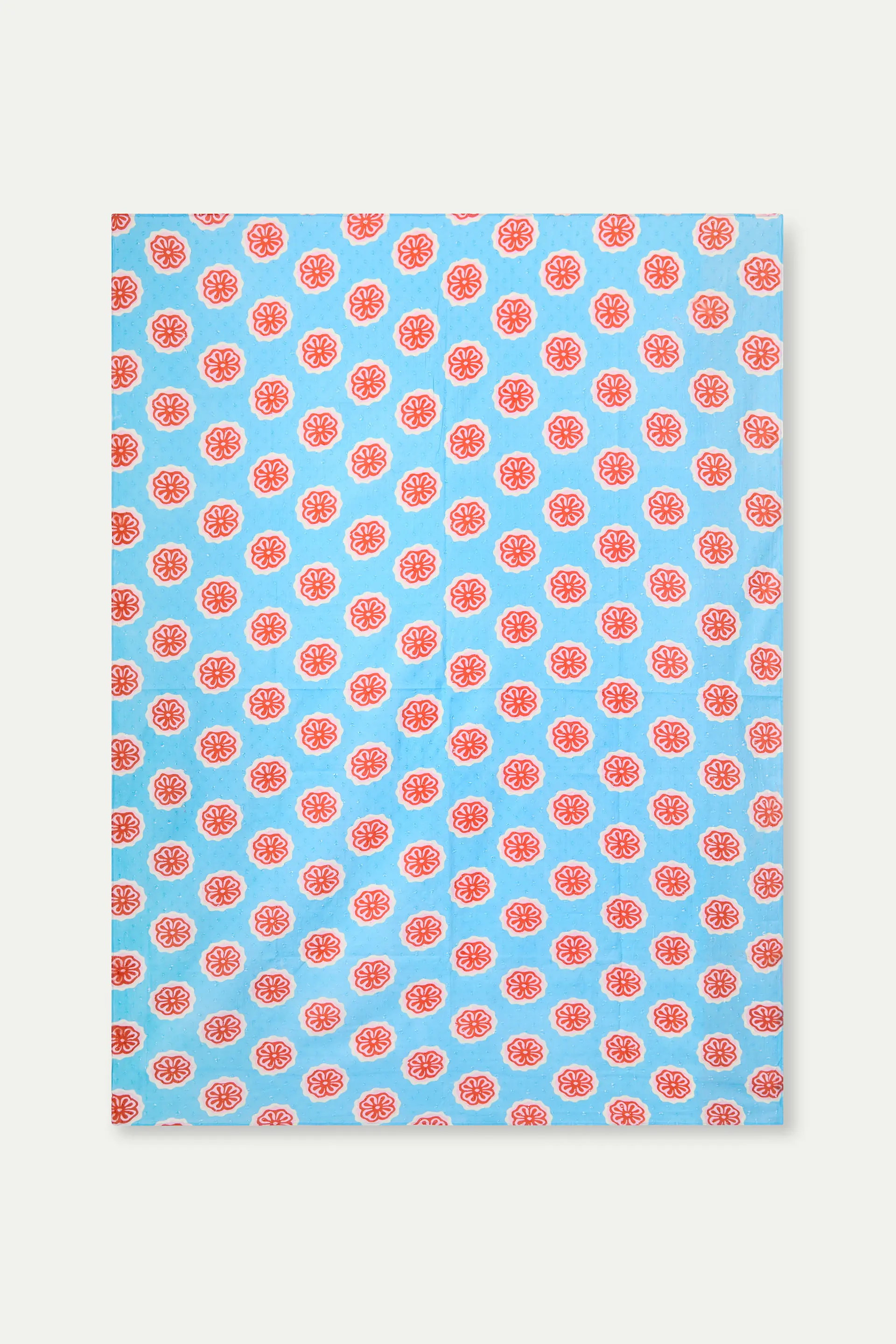 Pareo con estampado Red bloom flowers - Image 2