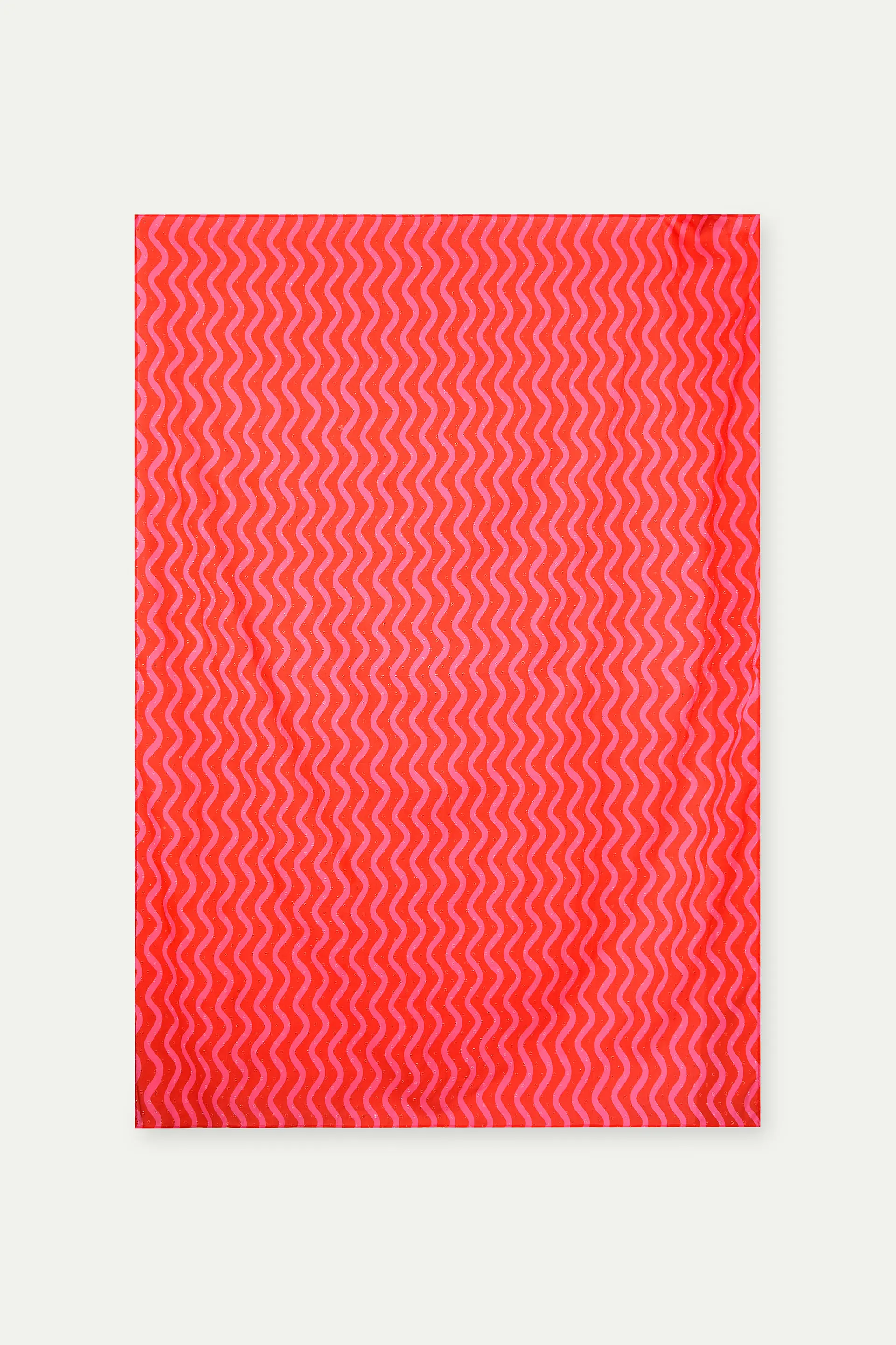 Pareo con estampado Wave Red & Pink - Image 2