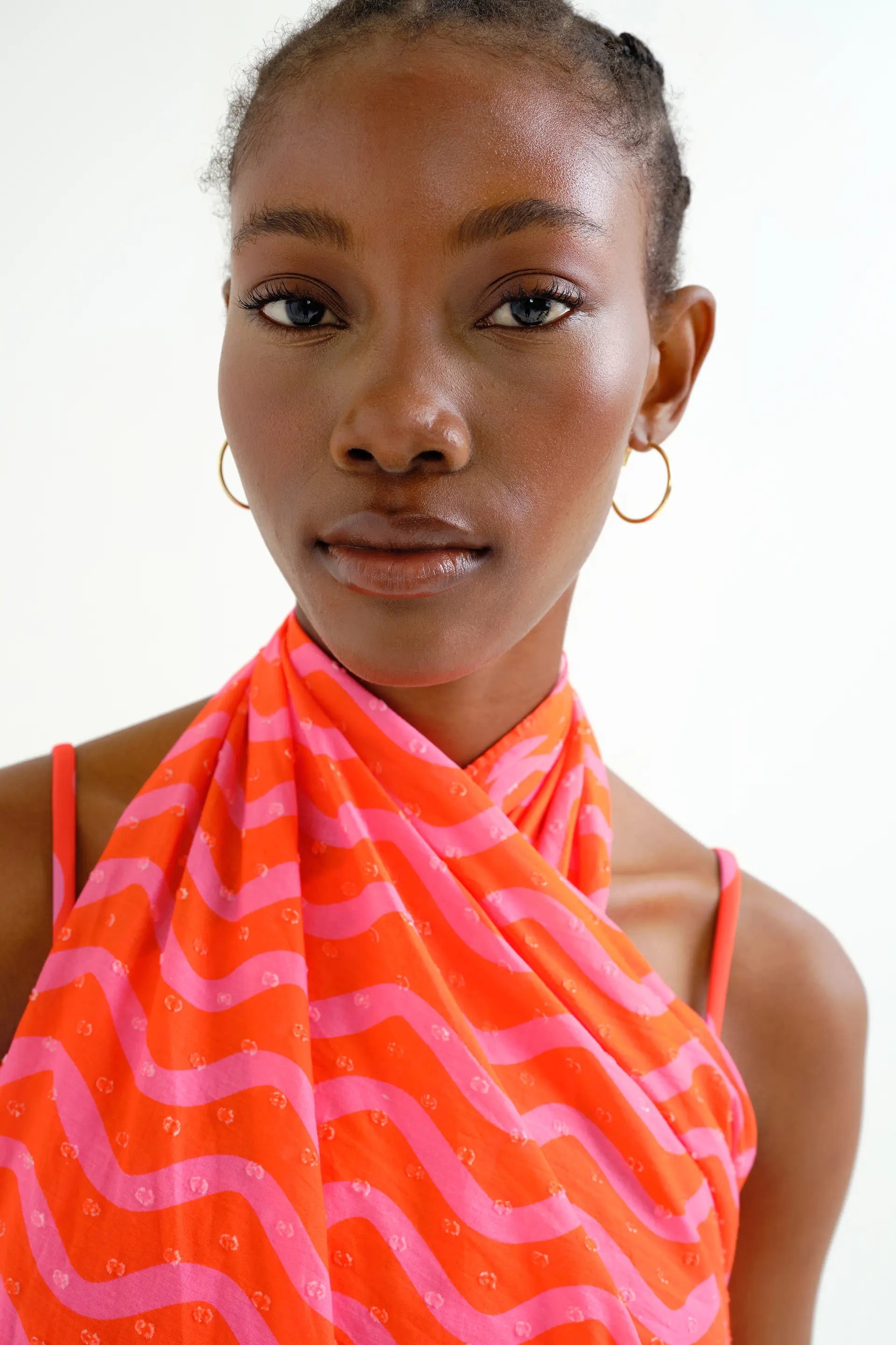 Pareo con estampado Wave Red & Pink - Image 4
