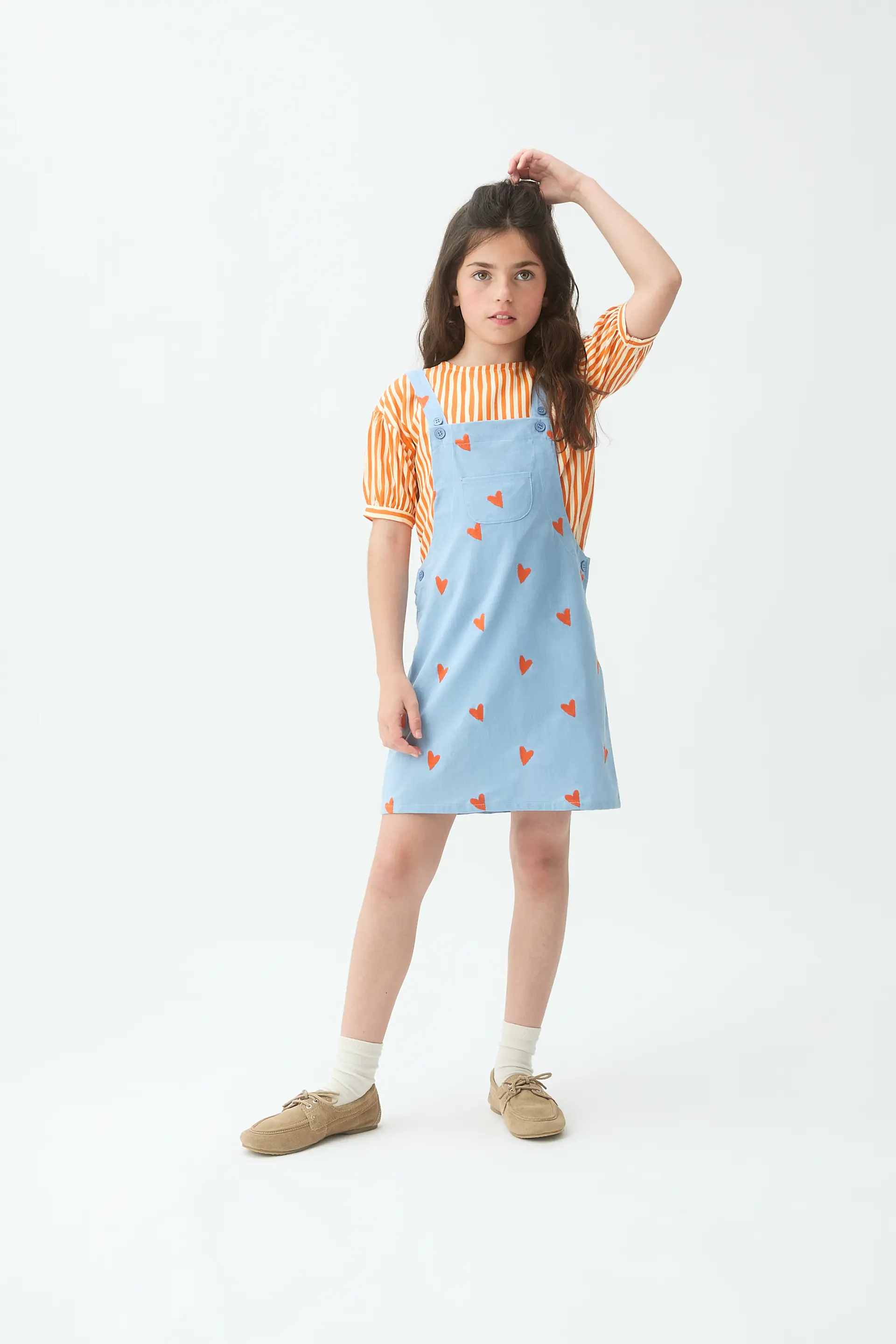Pichi de niña 100% algodón con estampado Hearts