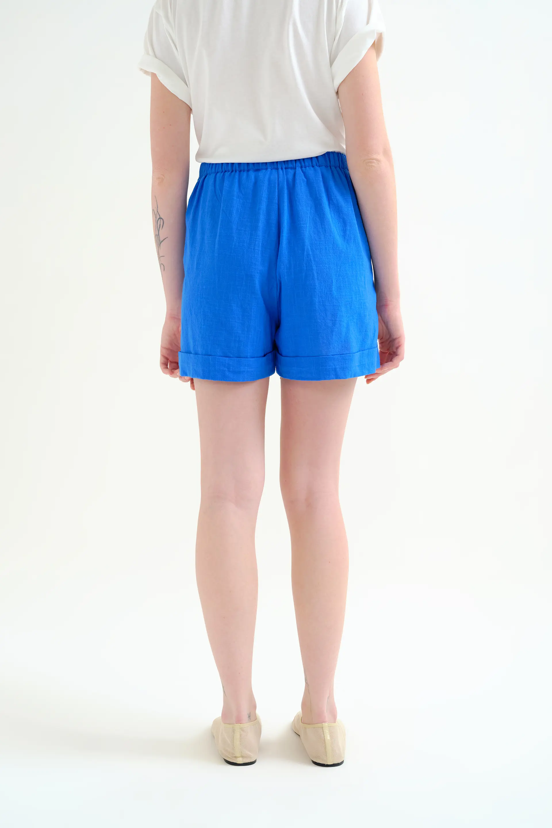 Shorts 100% algodón azul marino - Image 3