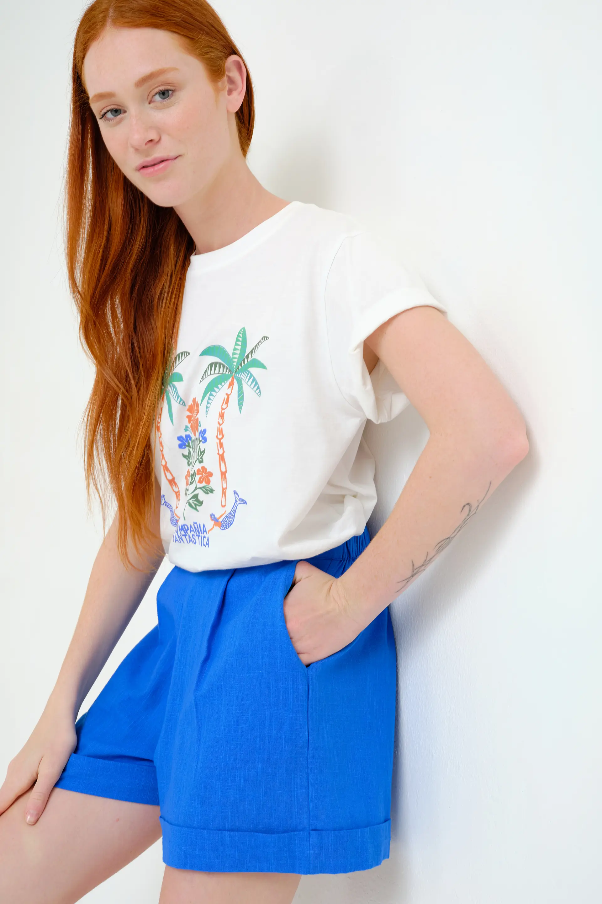 Shorts 100% algodón azul marino - Image 6