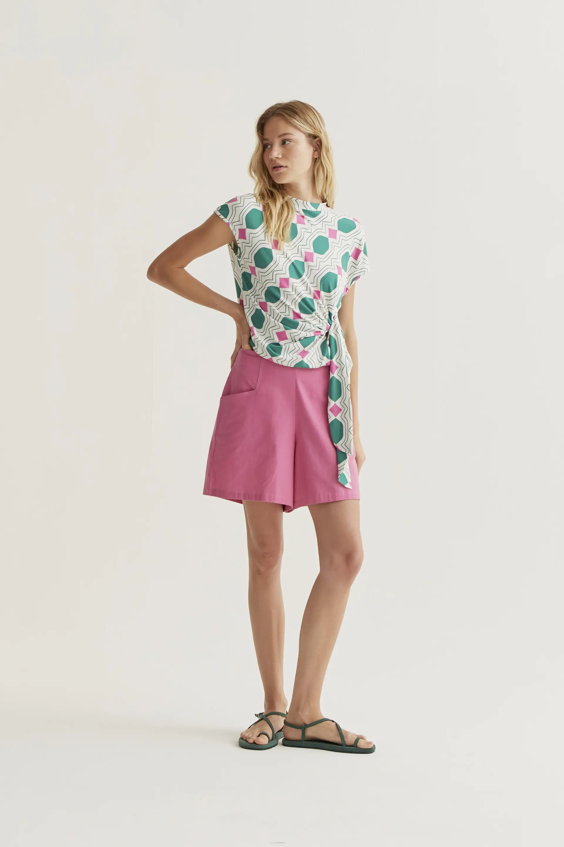 Shorts 100% algodón rosa - Image 5