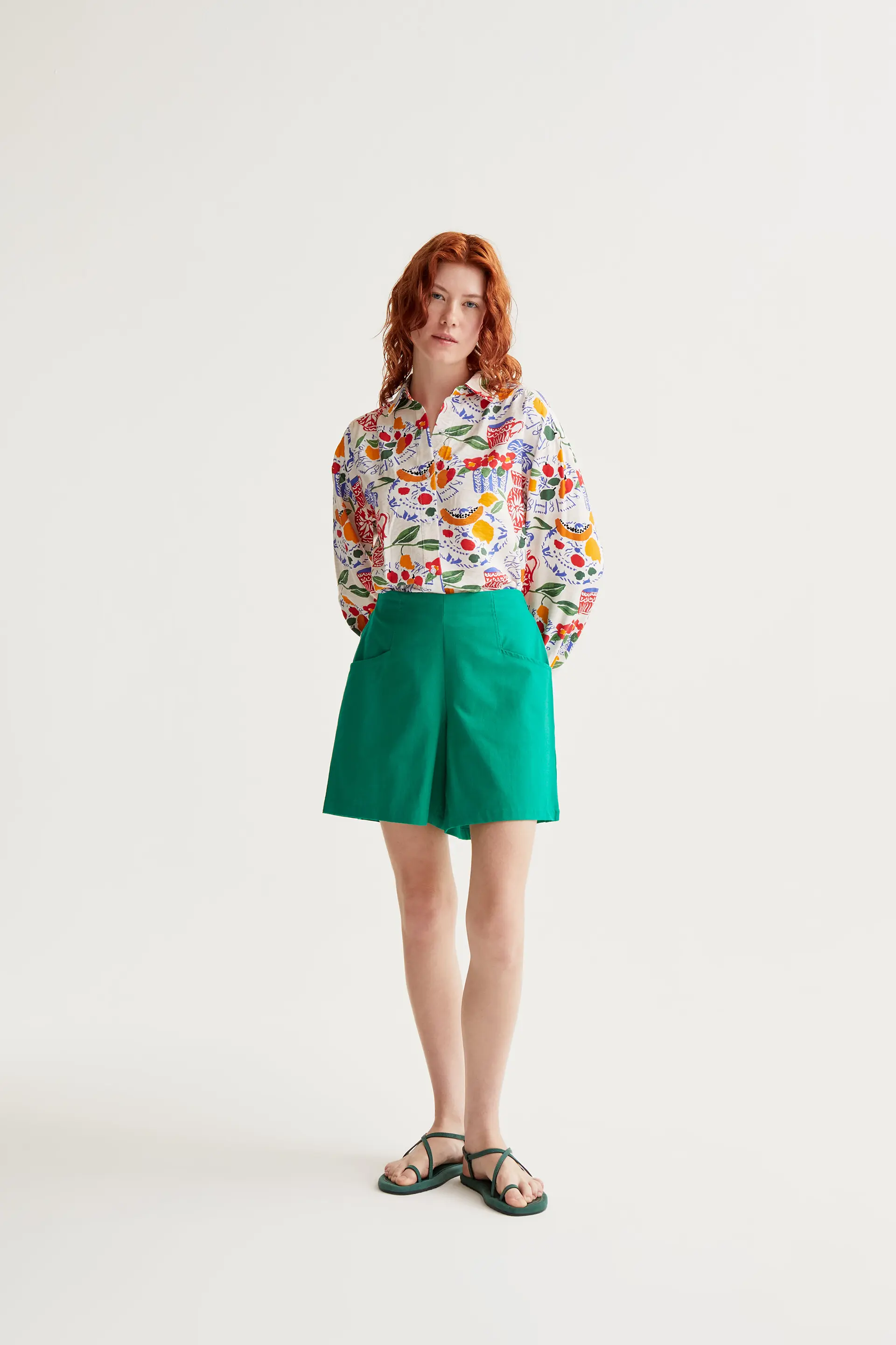 Shorts 100% algodón verde - Image 5