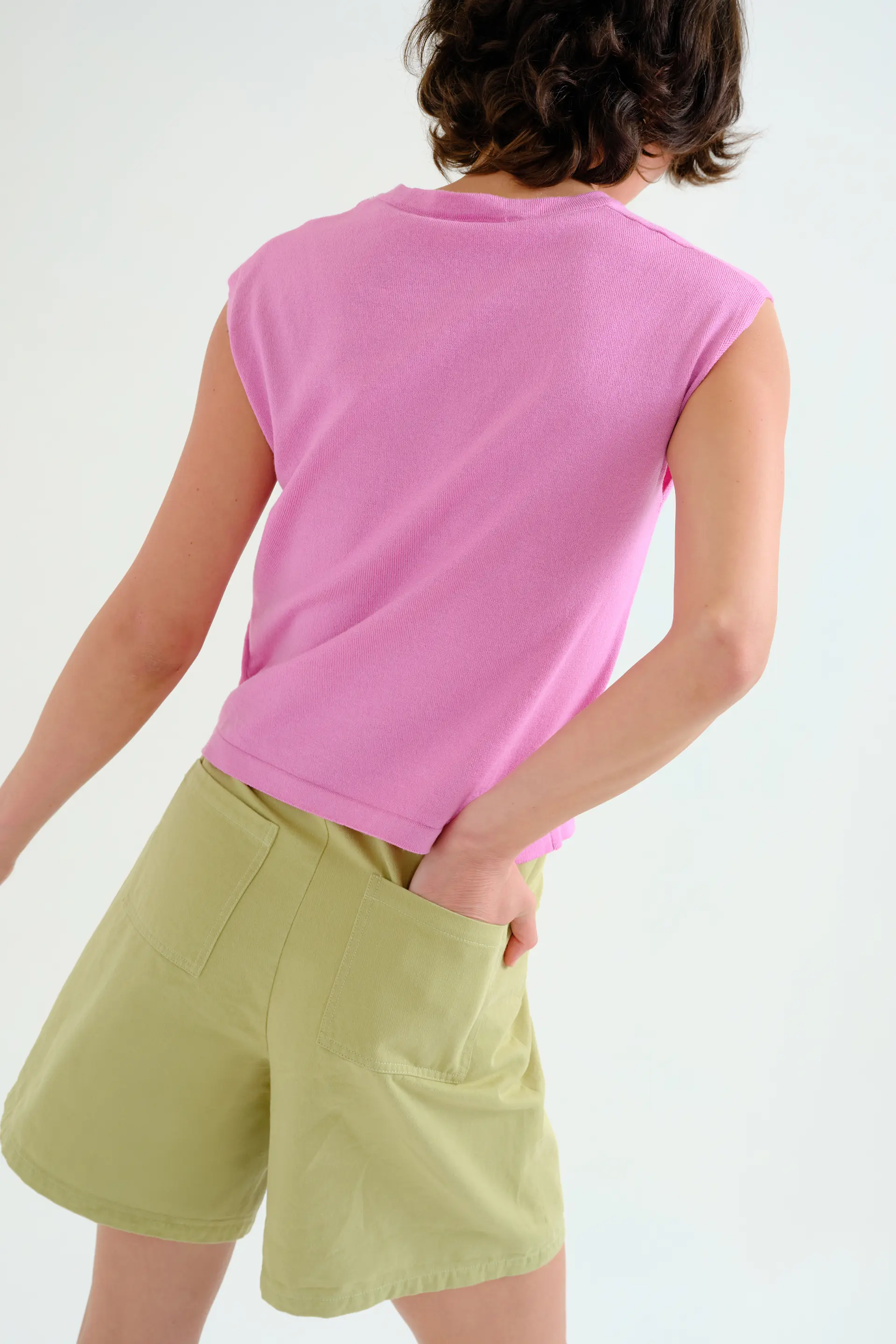 Shorts verde 100% algodón - Image 7