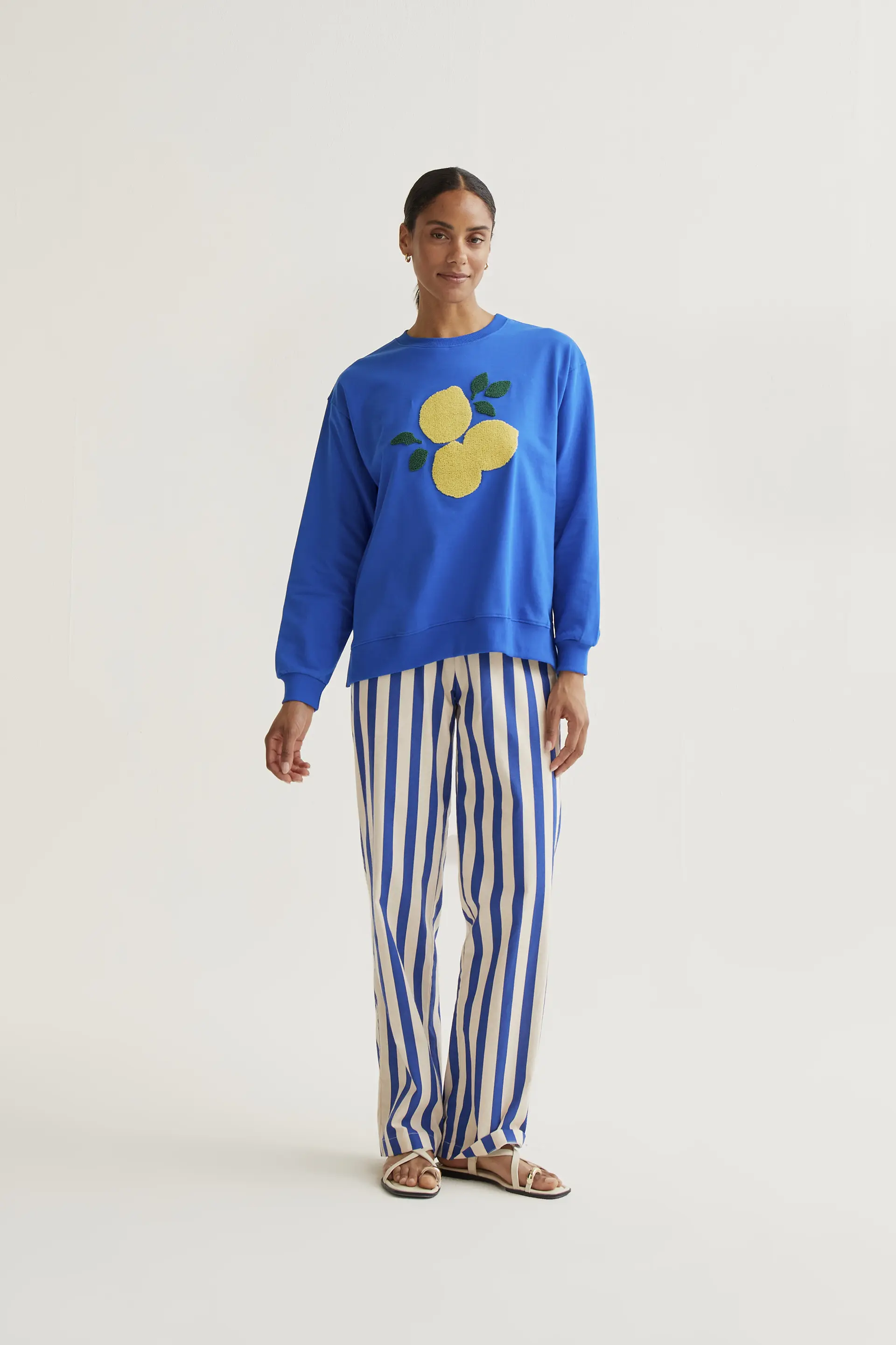 Sudadera con bordado de Limones gigante - Image 5
