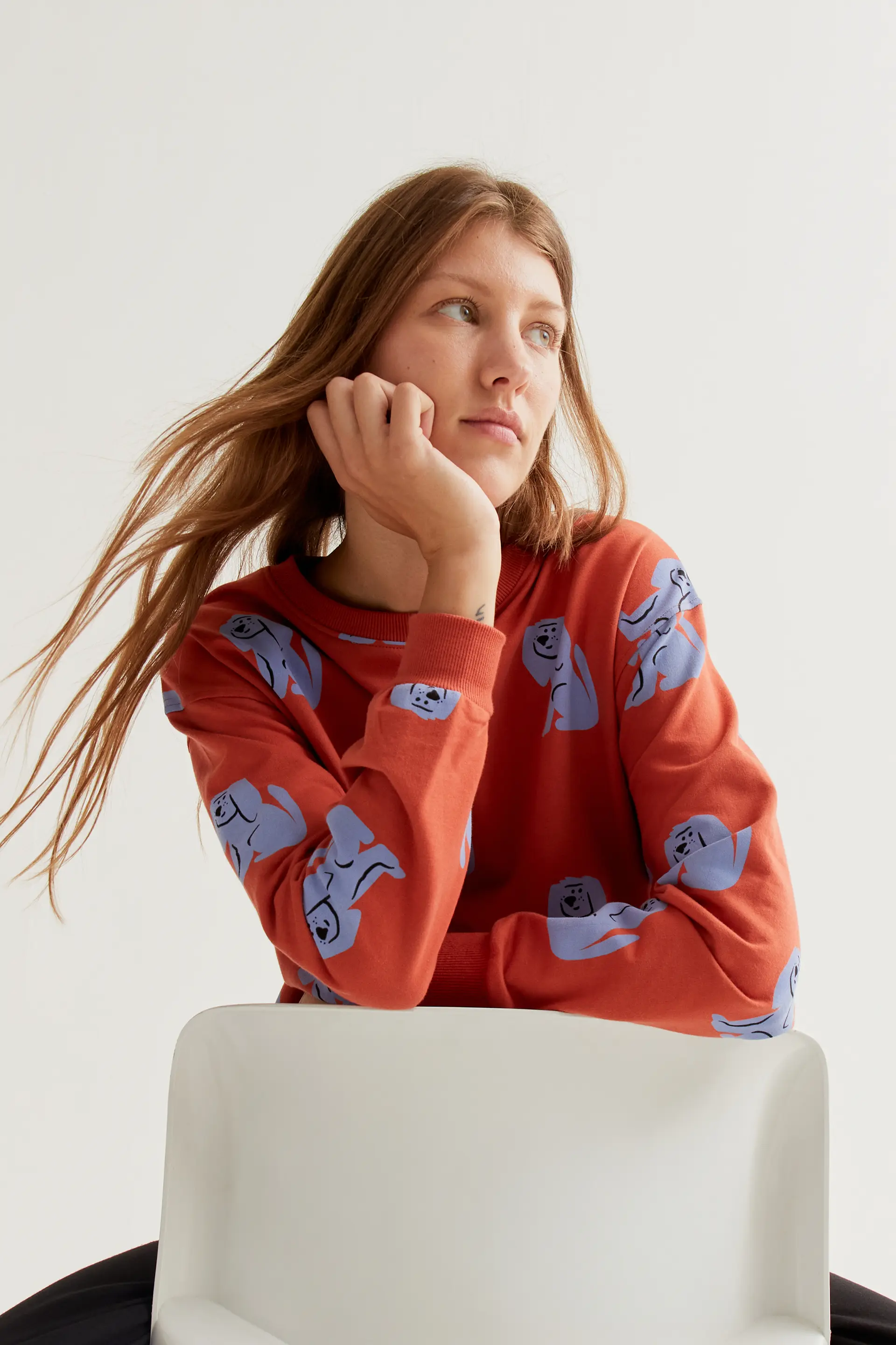 Sudadera con estampado Brown Dog - Image 6