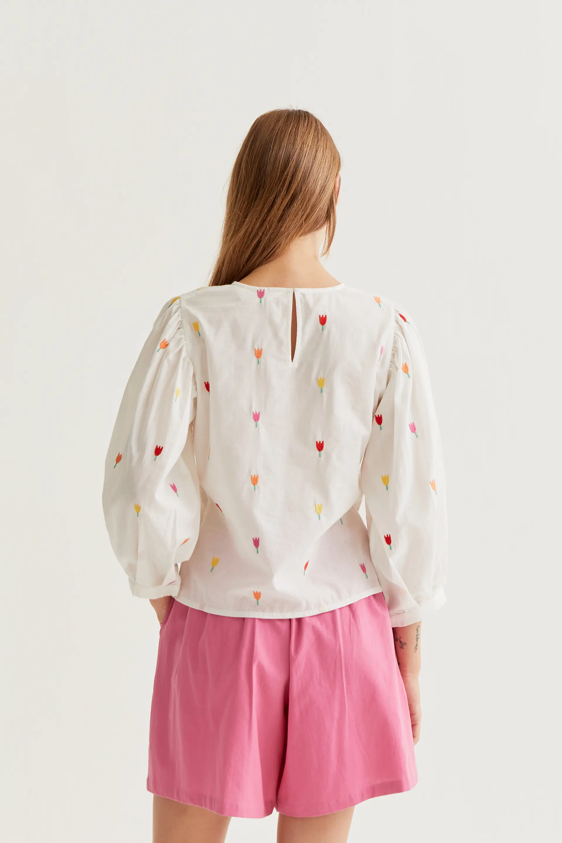 Top 100% algodón con estampado Multi Tulip - Image 3