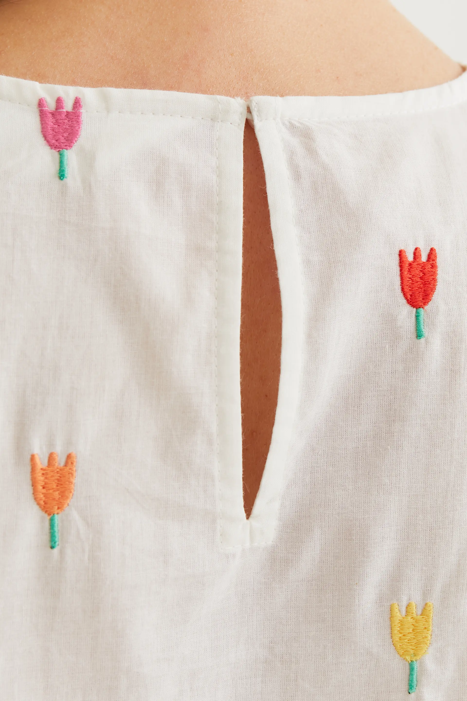 Top 100% algodón con estampado Multi Tulip - Image 4