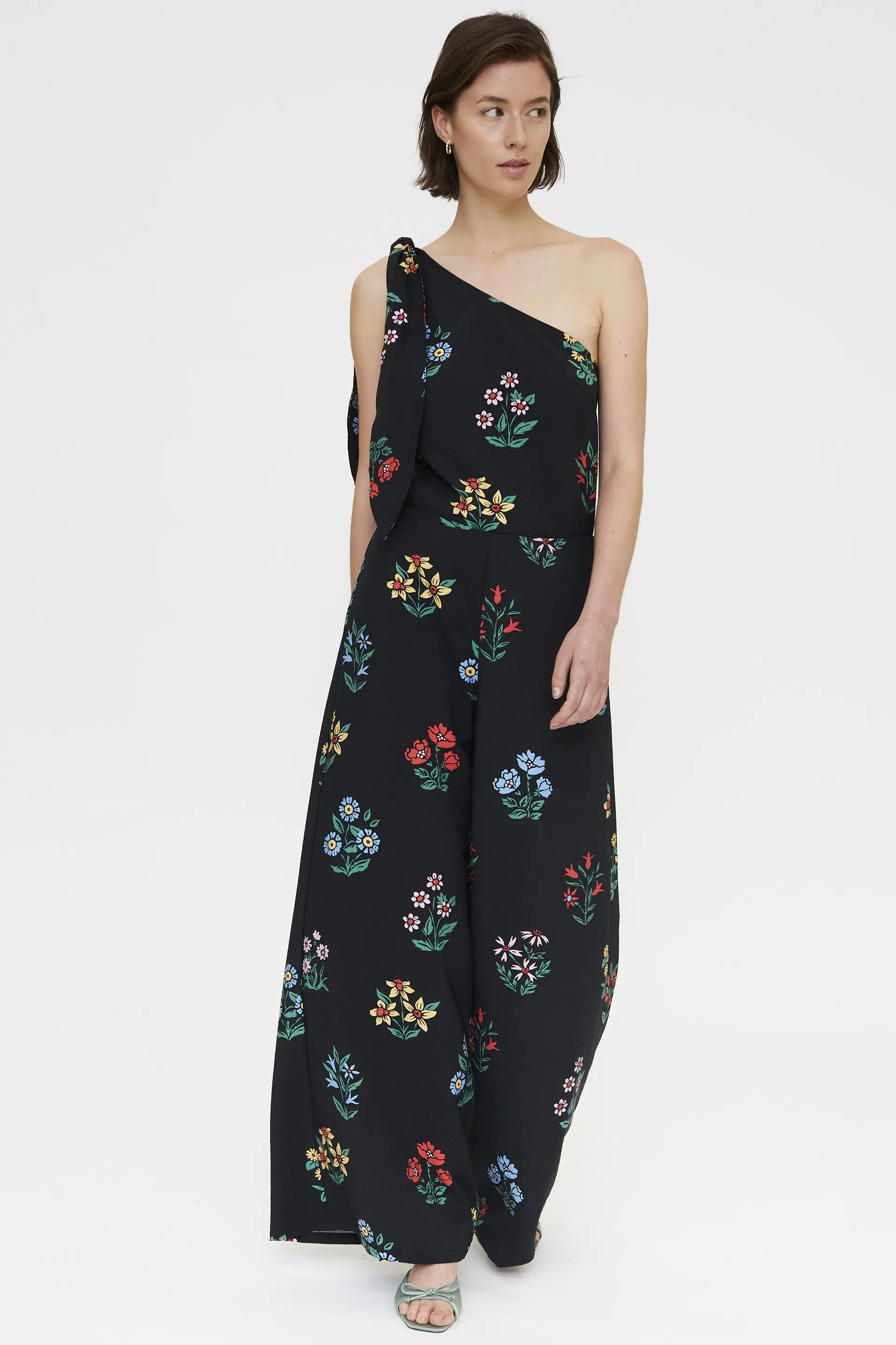 Top asimétrico con estampado Multicolor Gardener - Image 5