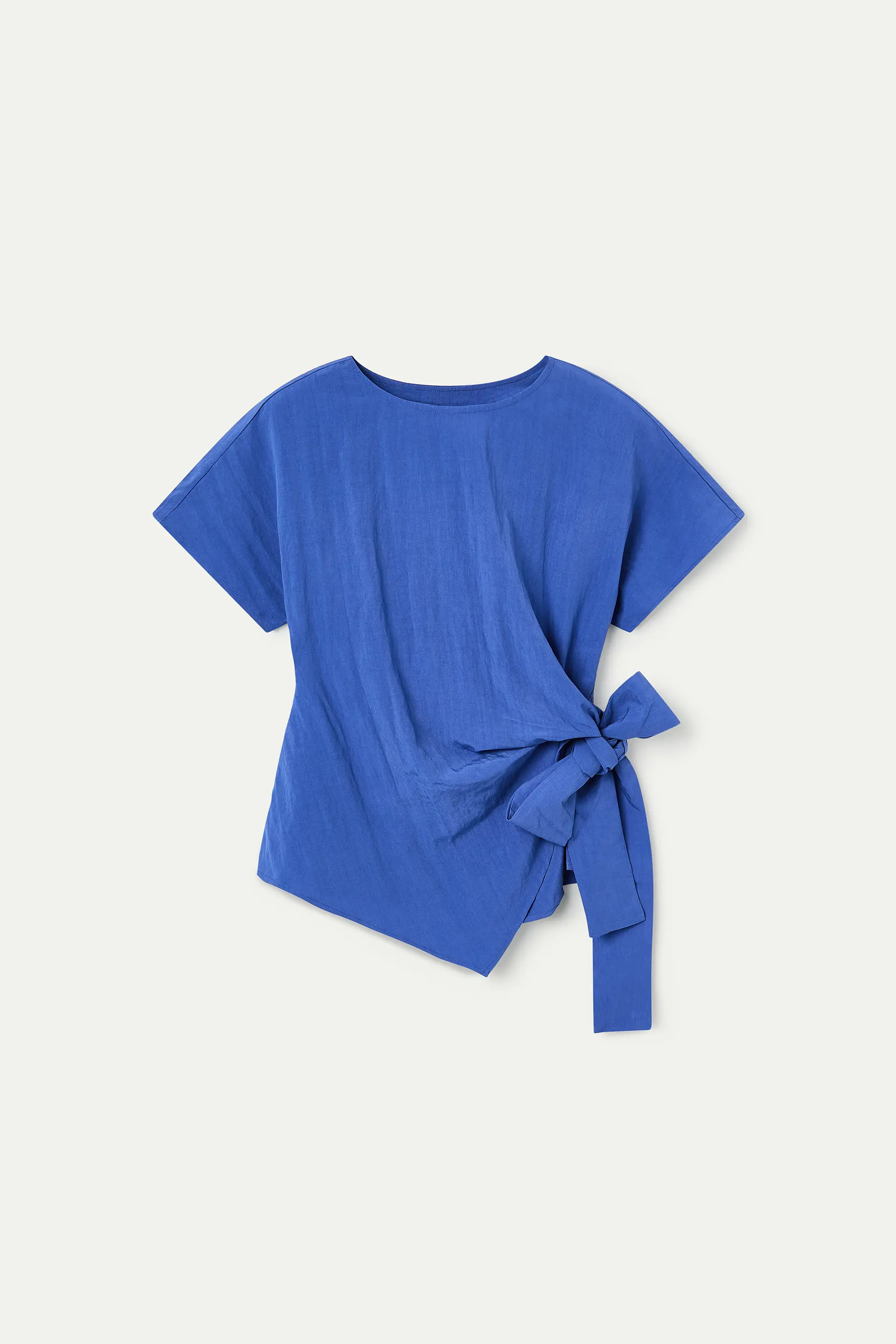 Top azul con detalle lazado - Image 2