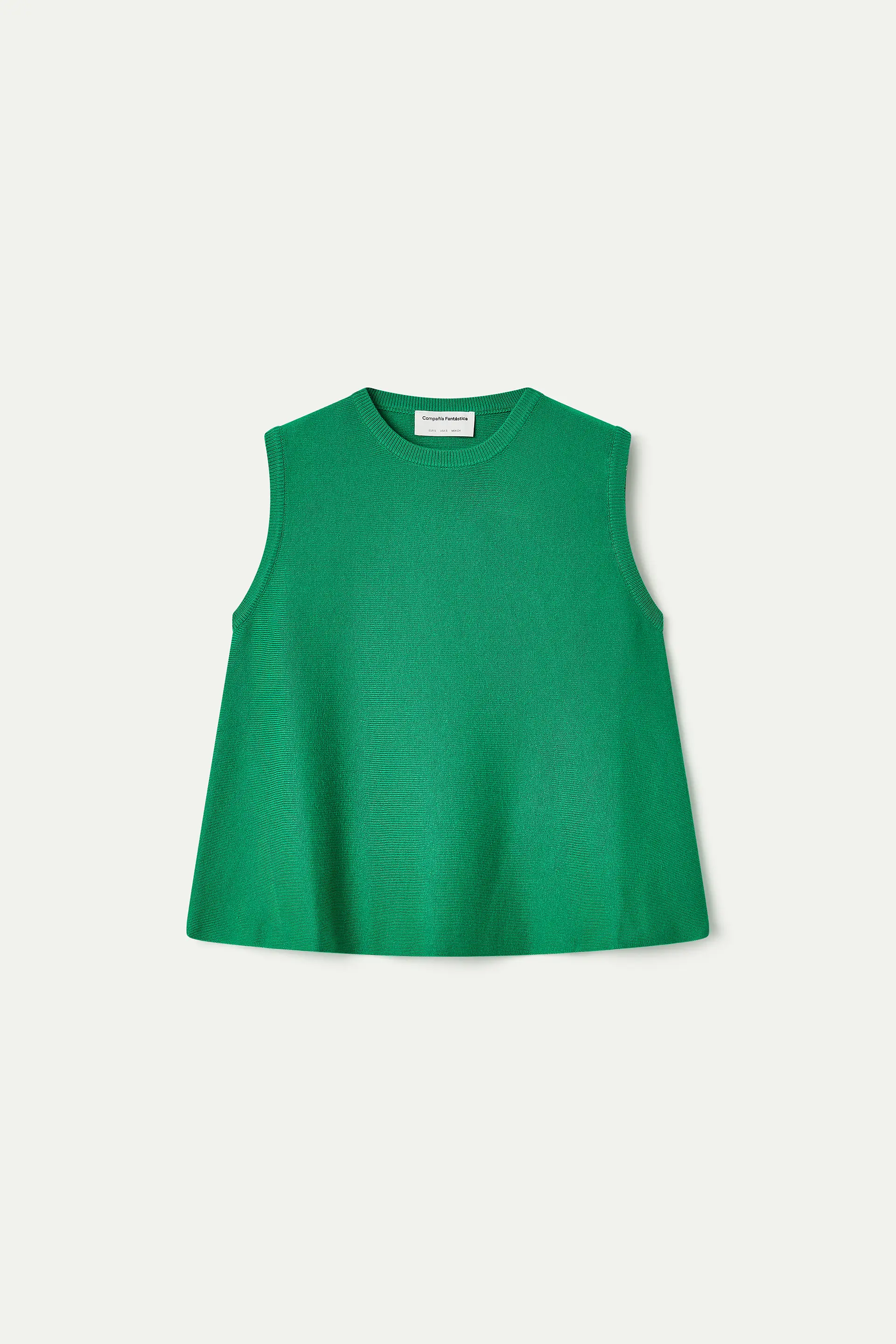 Top básico de punto verde - Image 2