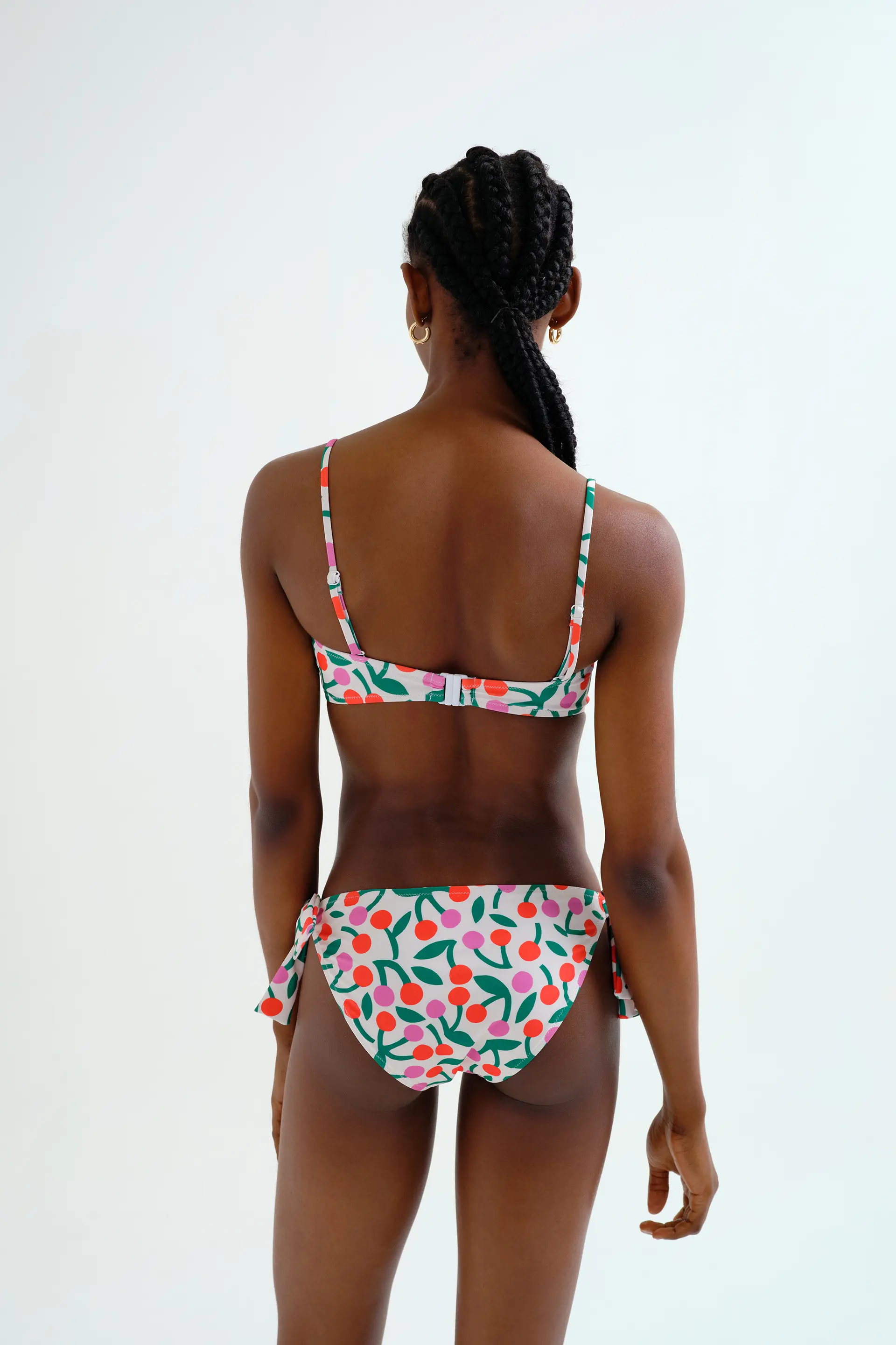 Top bikini recto estampado Guinda - Image 3