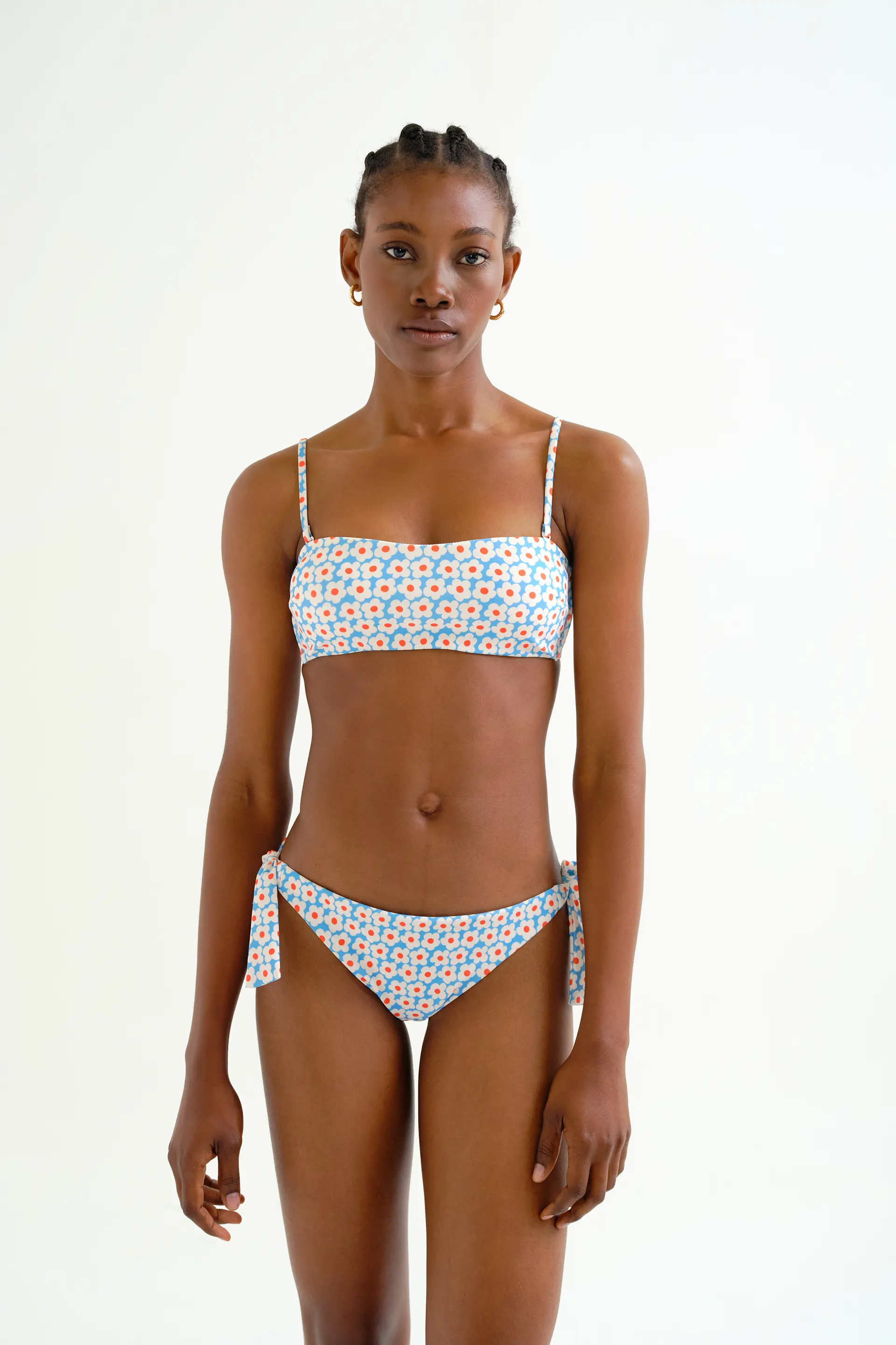 Top bikini recto estampado Popcorn