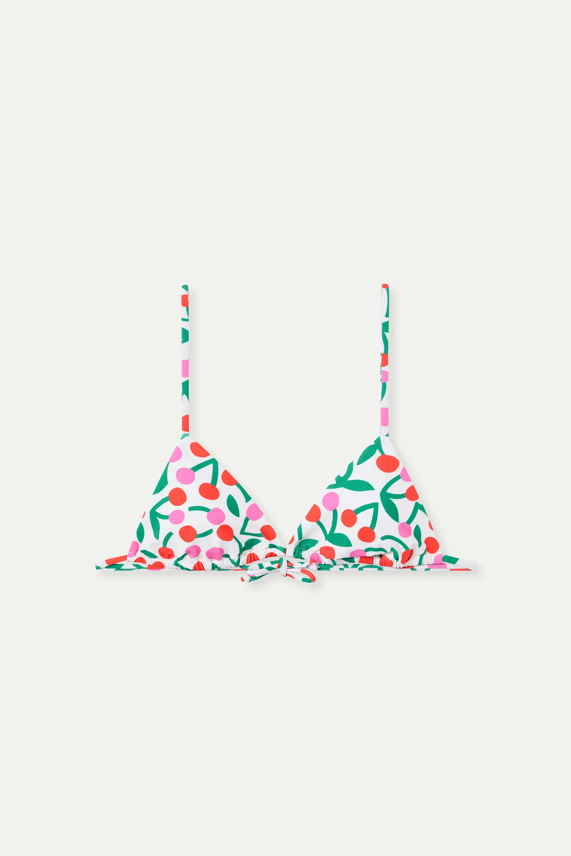 Top bikini triangular estampado Guinda - Image 2