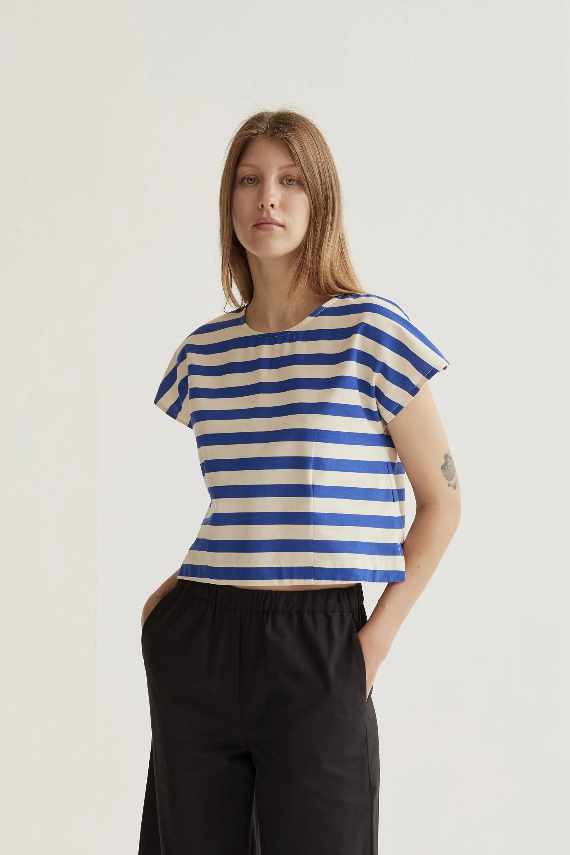 Top con estampado Bamboo Blue