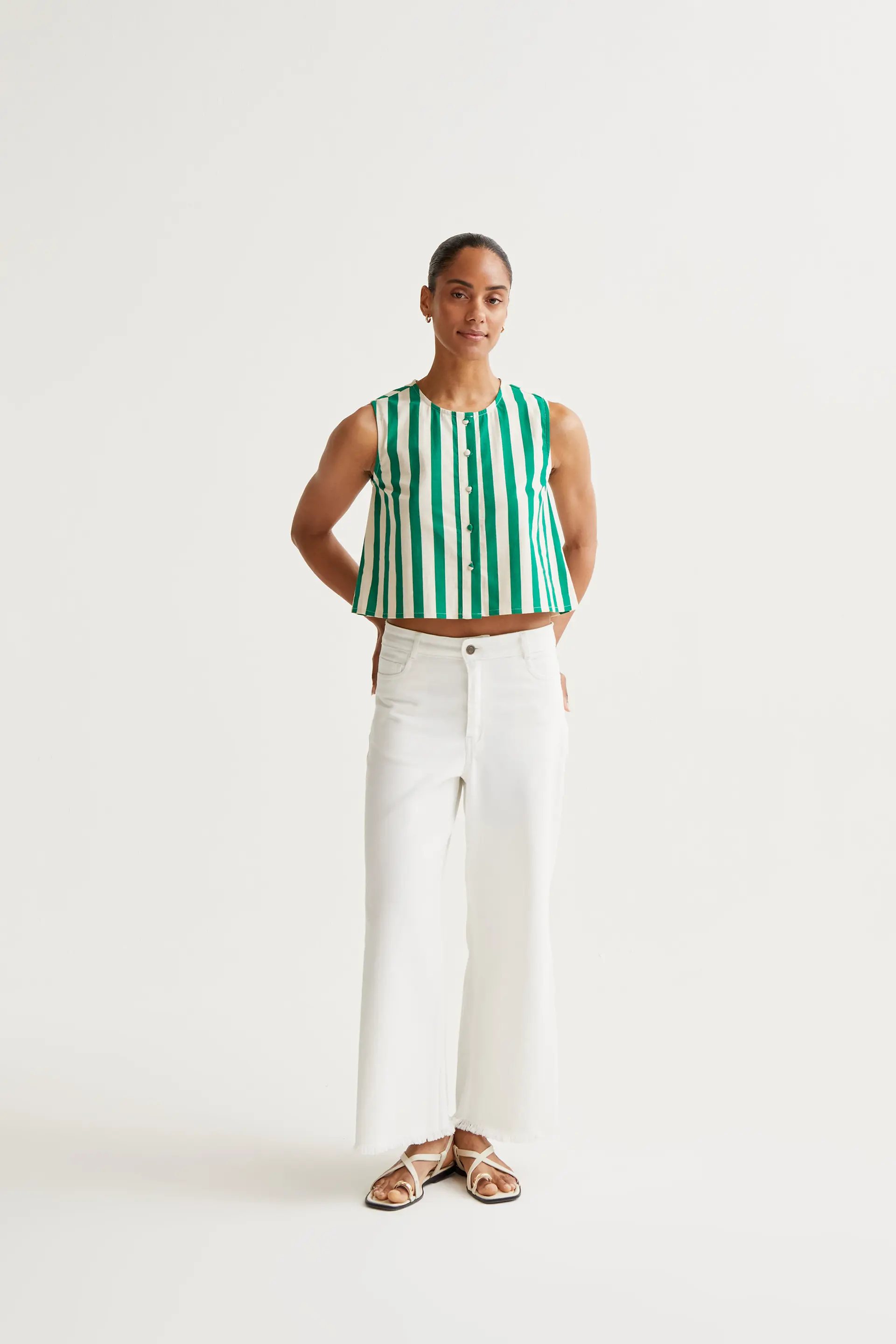 Top con estampado Bamboo Green - Image 5