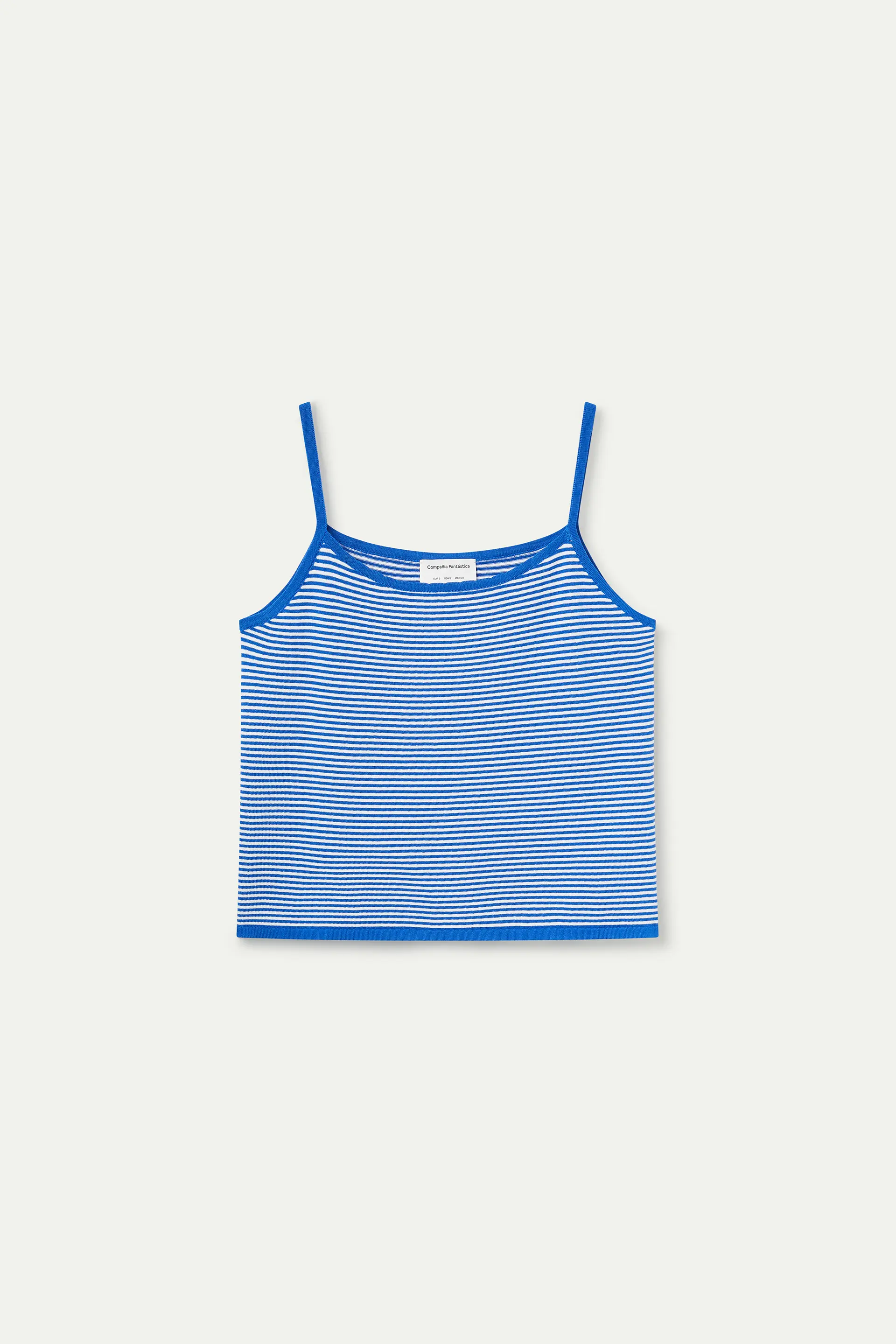 Top con estampado de rayas blanco y azul - Image 2