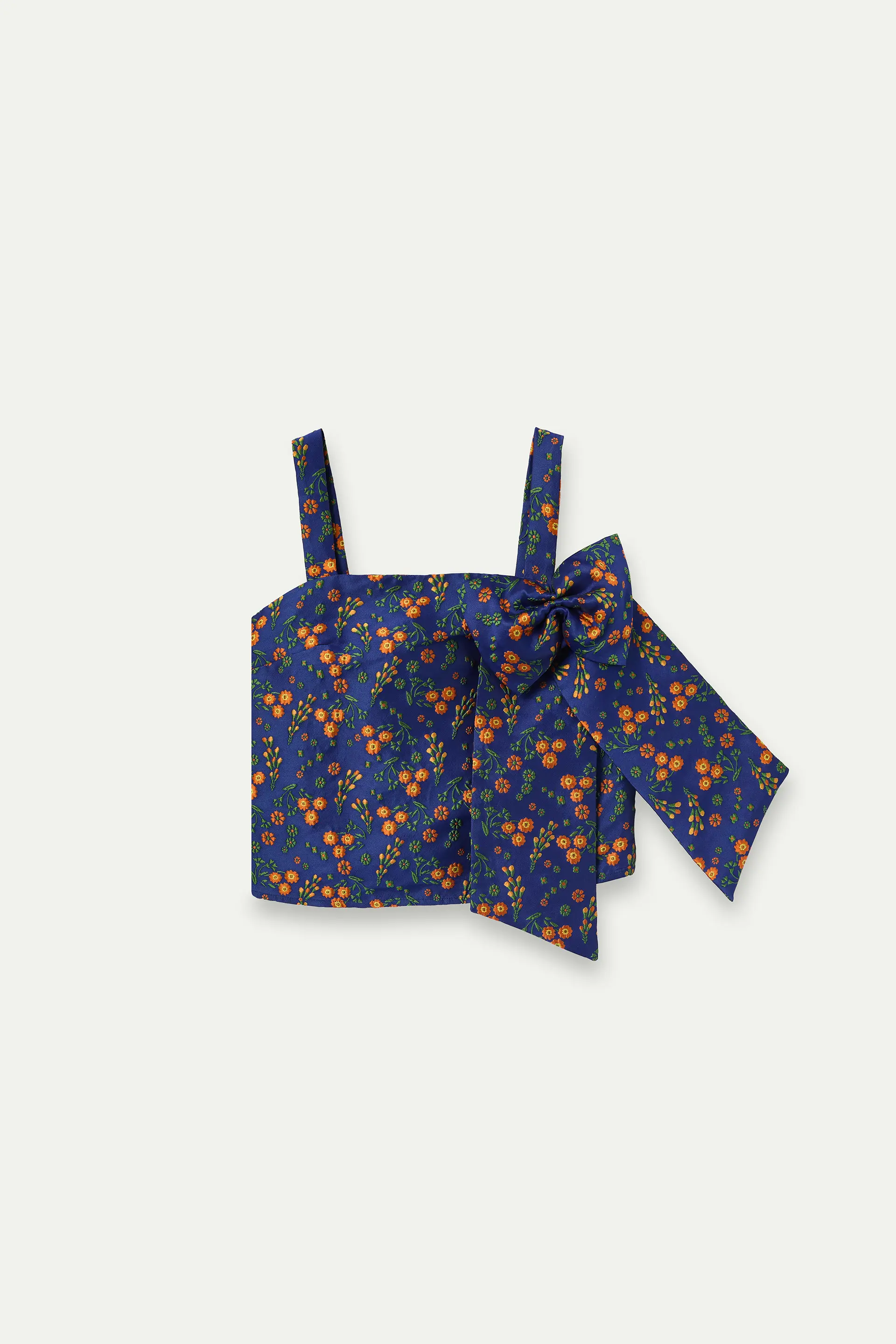 Top con estampado Flowers Jacquard - Image 2