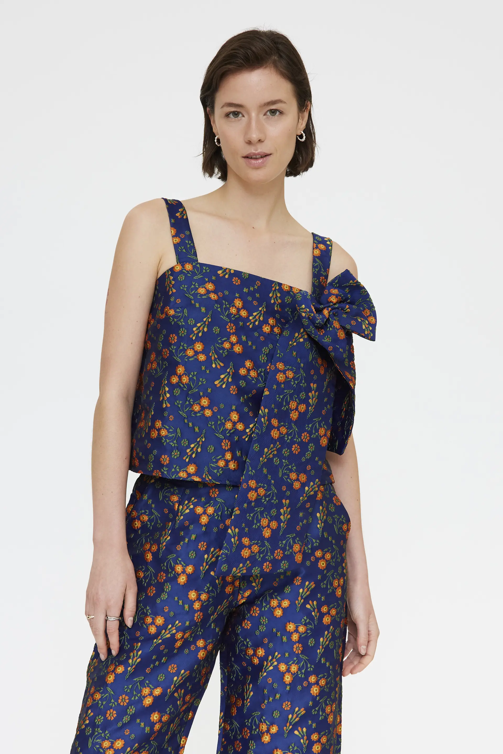 Top con estampado Flowers Jacquard - Image 4