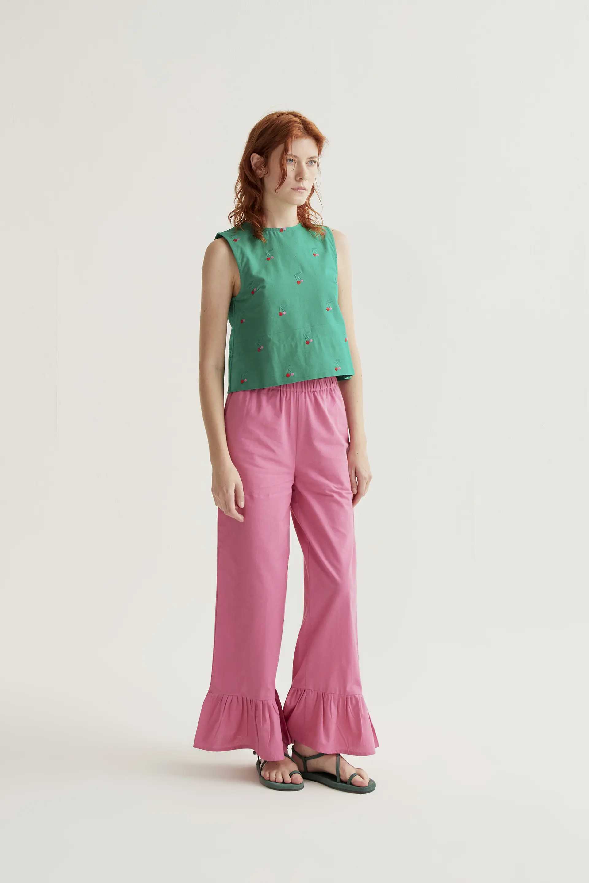 Top con estampado Green Cherries - Image 5