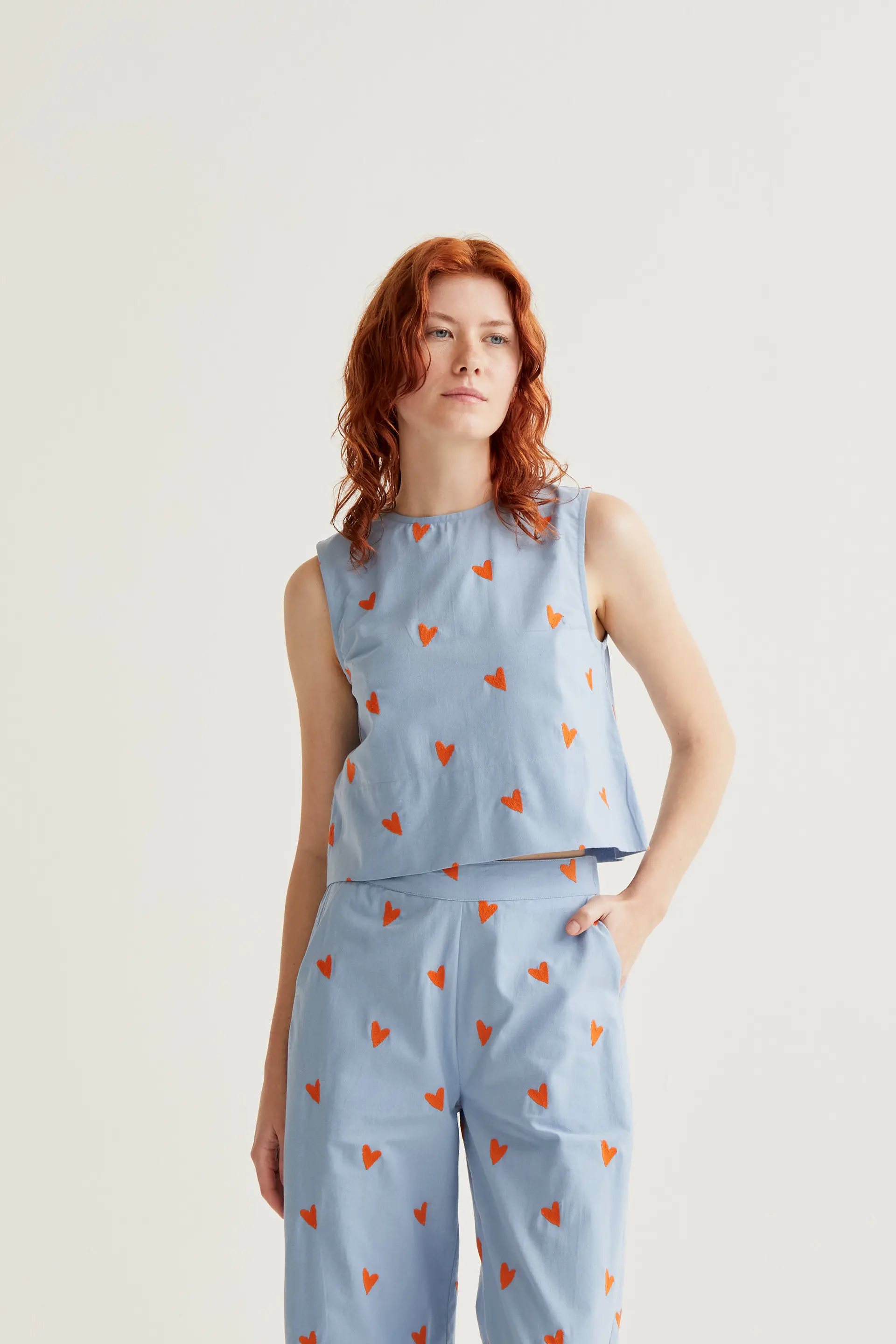 Top con estampado Hearts