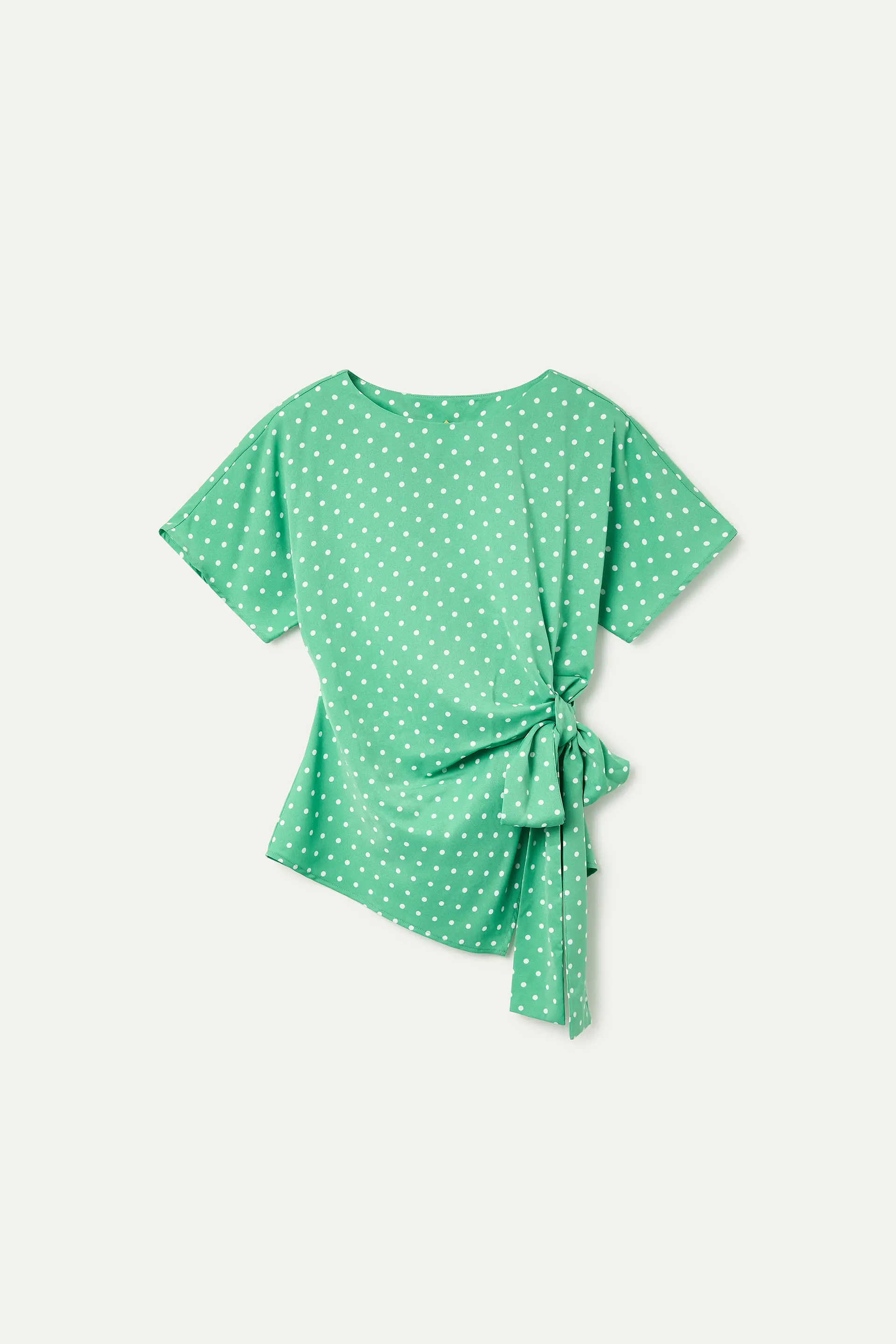 Top con estampado mini dots verde - Image 2