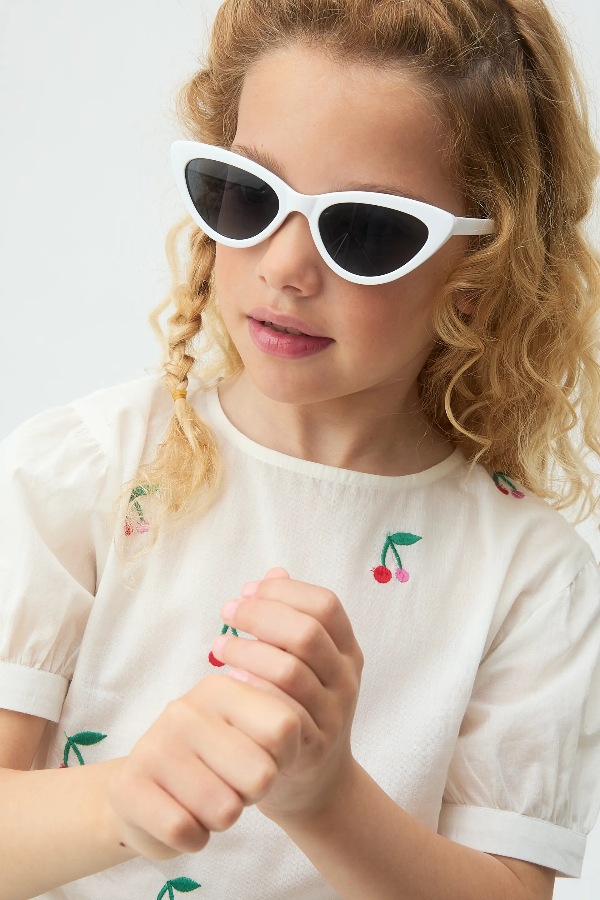 Top de niña 100% algodón con estampado Cherries - Image 4