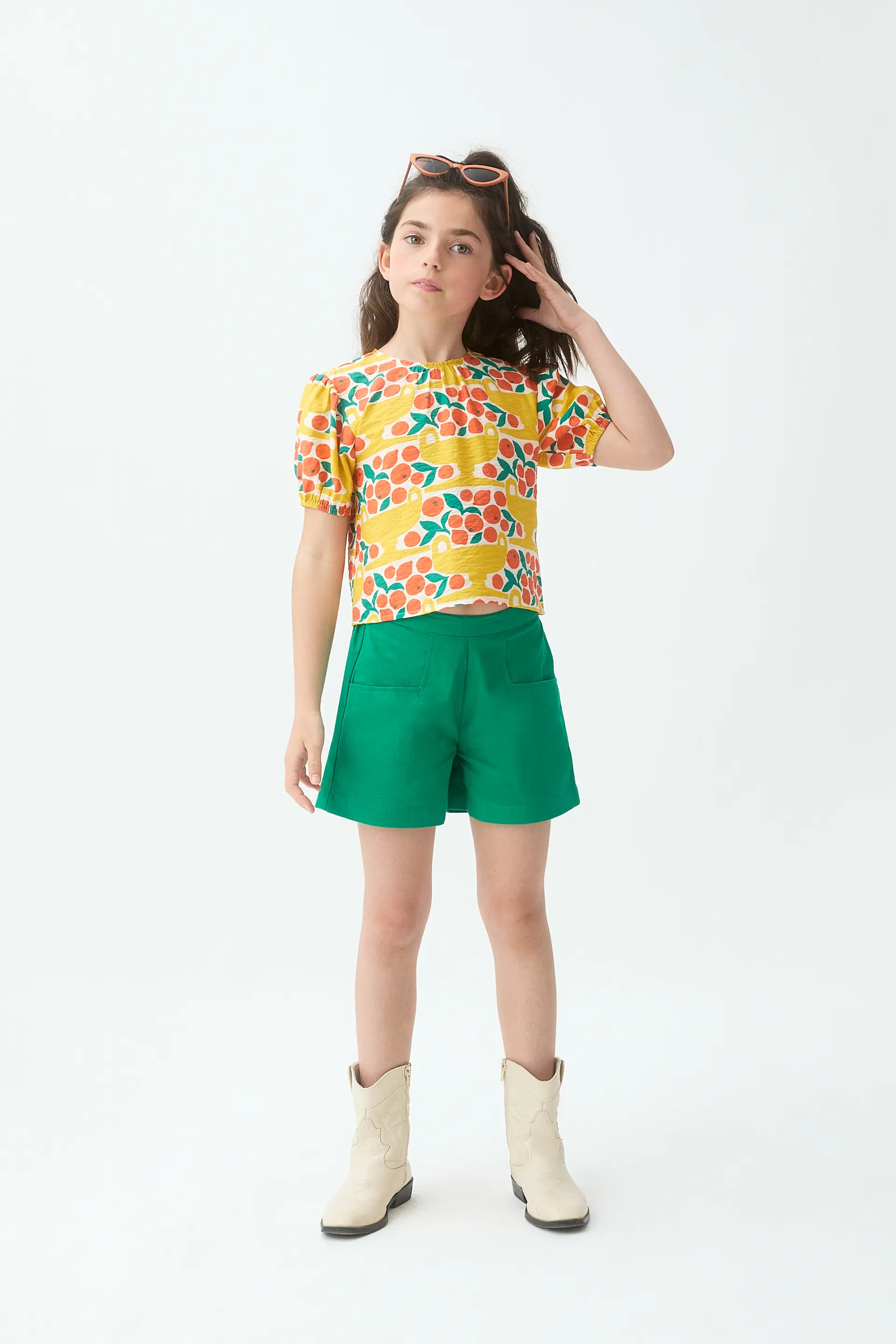 Top de niña con estampado Citrus