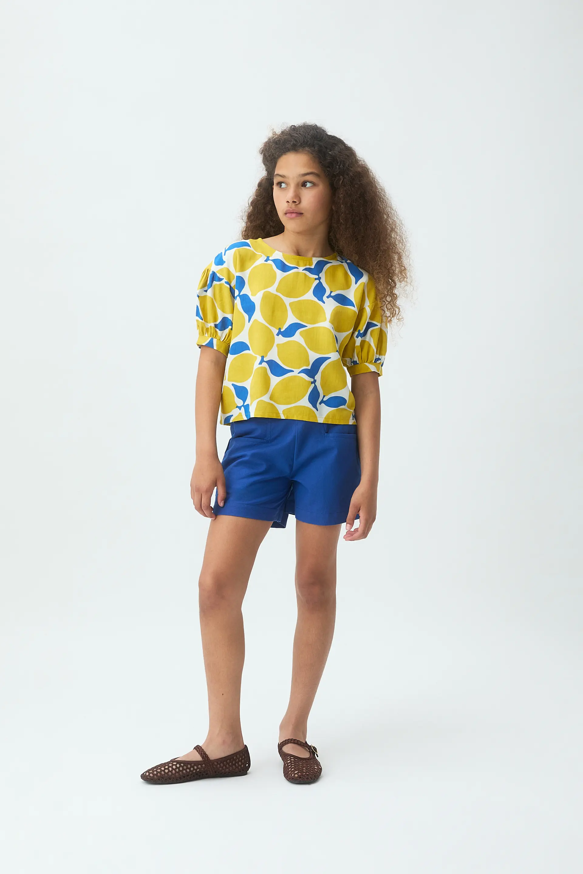 Top de niña con estampado Limoncello