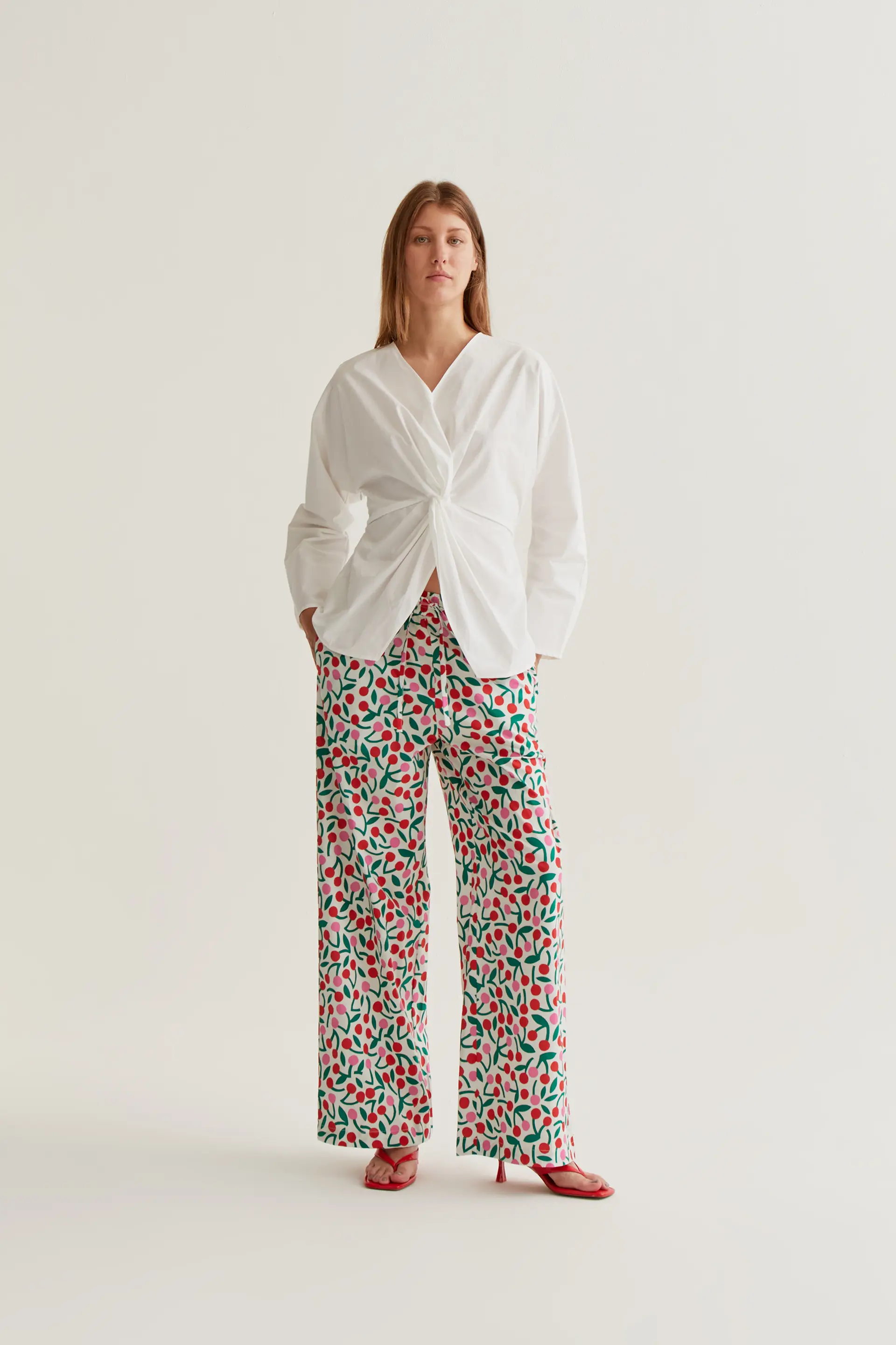 Top drapeado blanco - Image 5