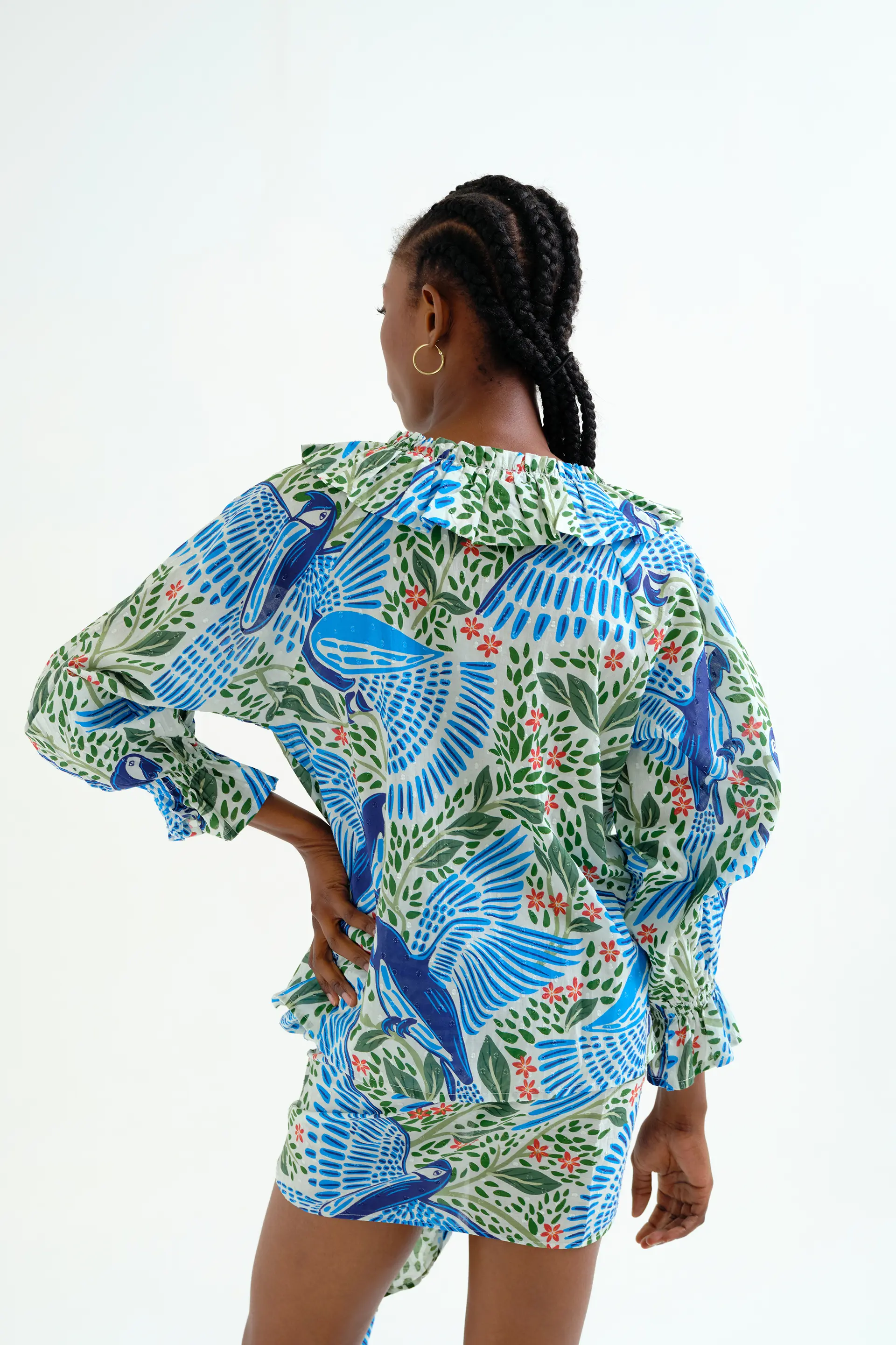 Top playero con estampado Parrot - Image 3