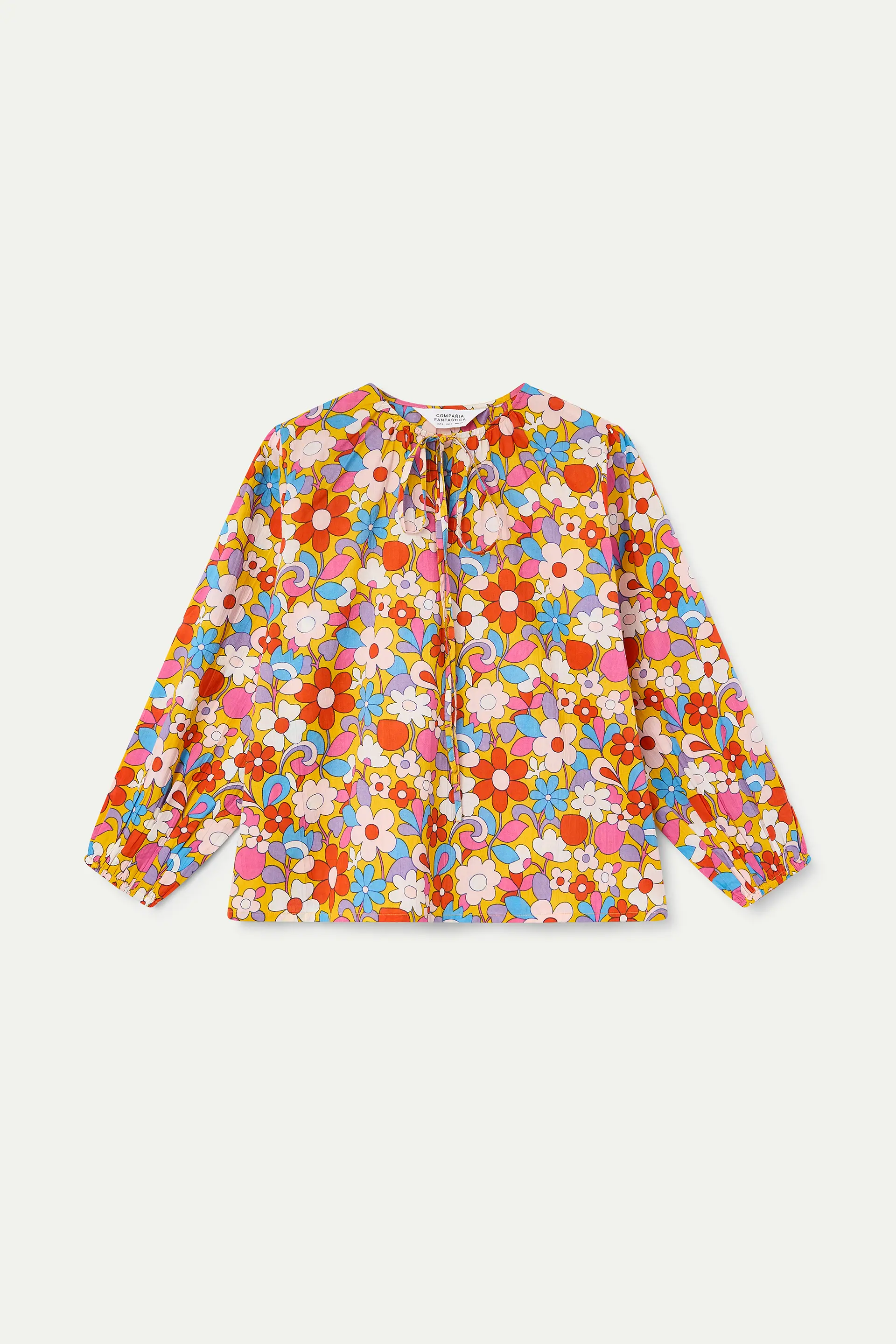 Top playero manga larga con estampado Bloom - Image 2