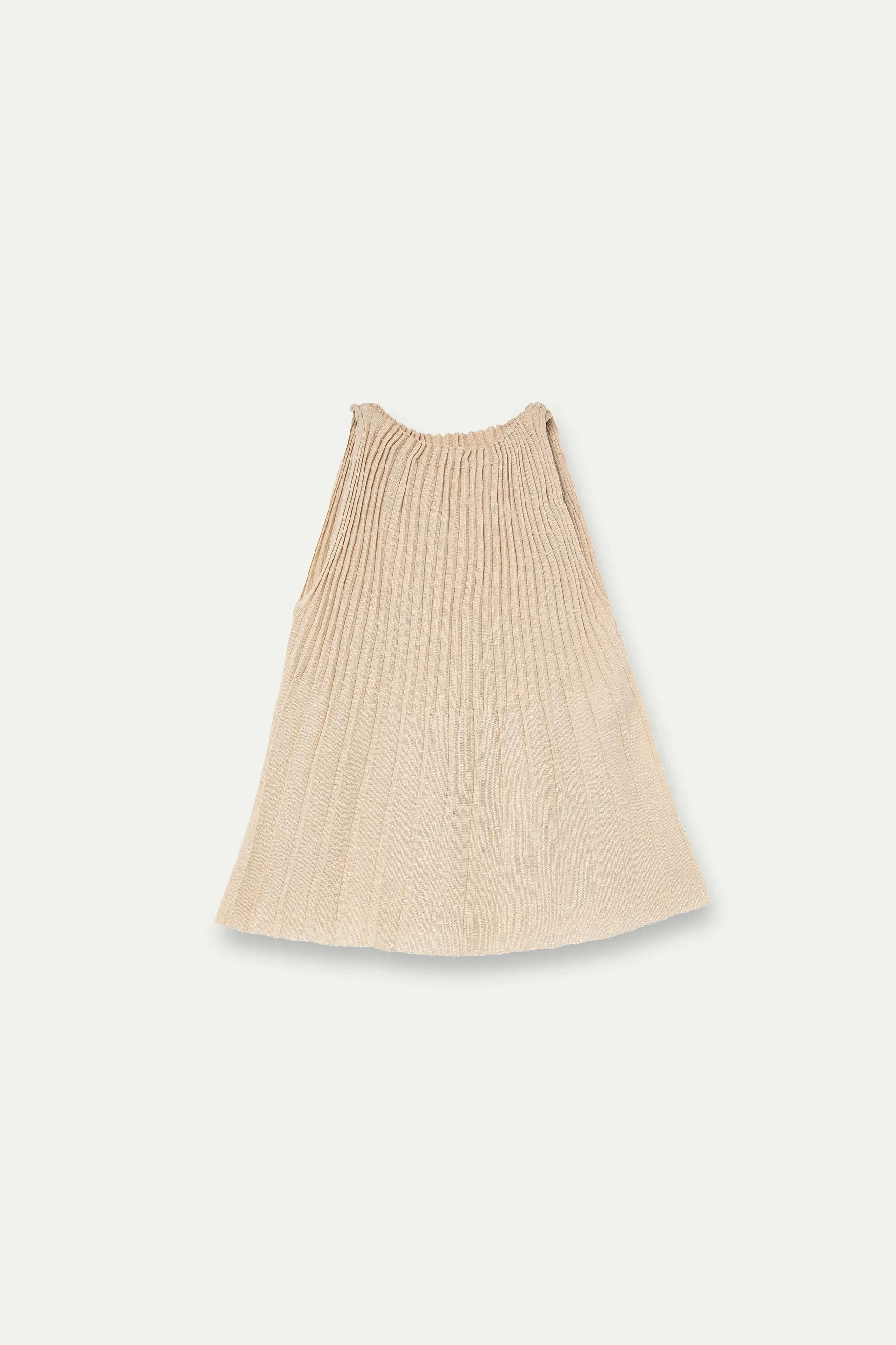 Top plisado beige - Image 2