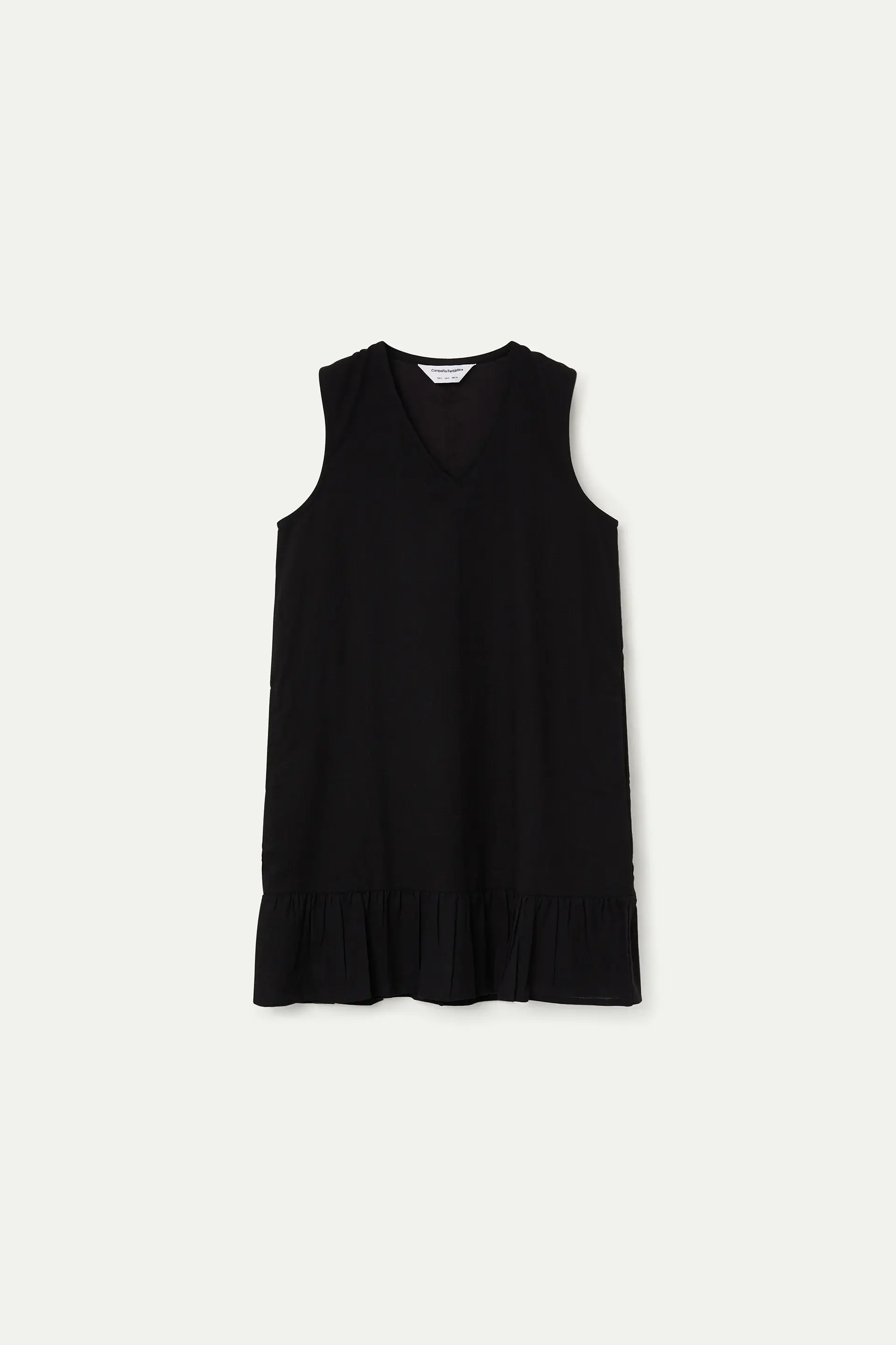 Vestido corto 100% algodón negro - Image 2