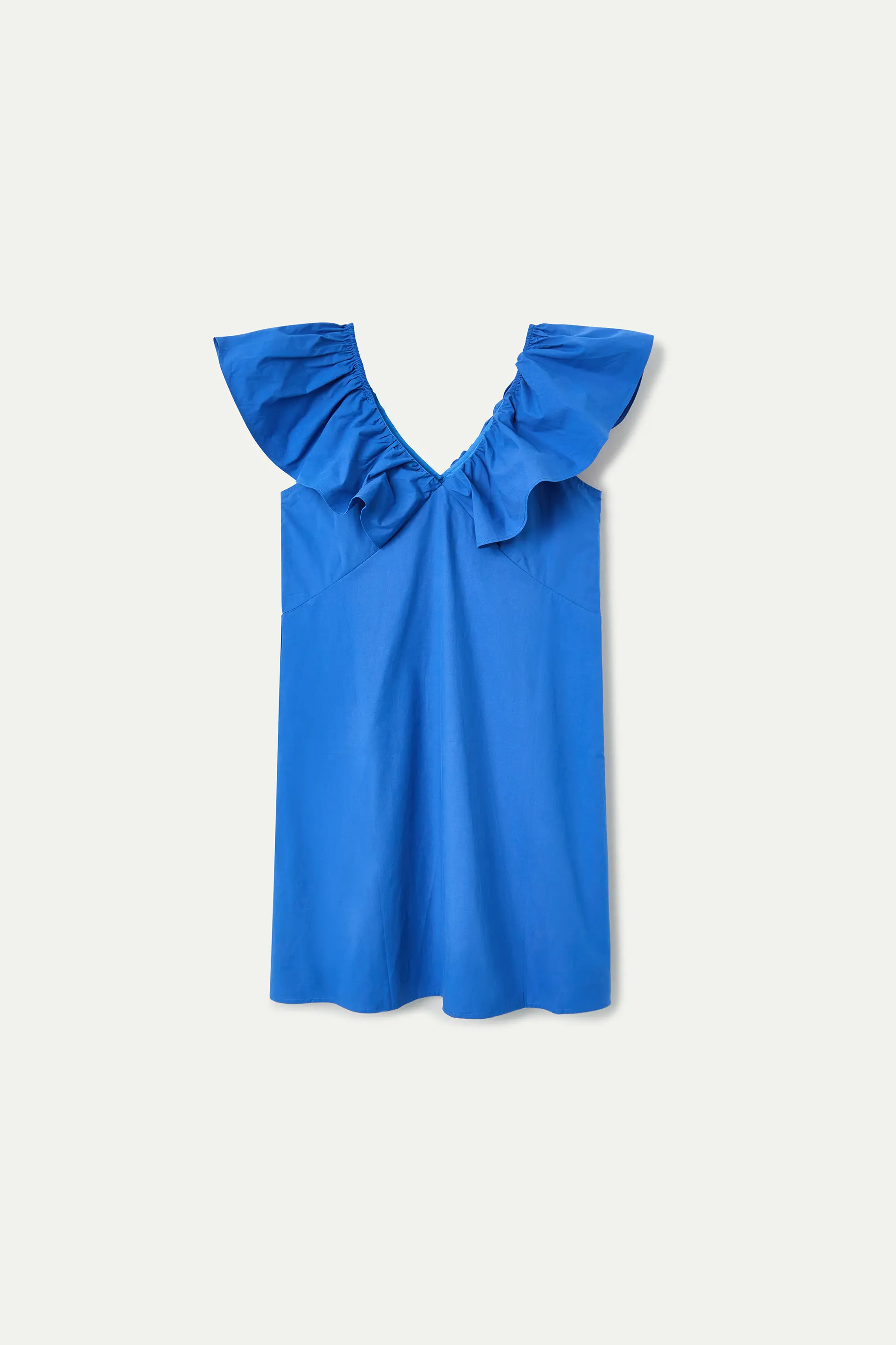 Vestido corto azul 100% algodón - Image 2