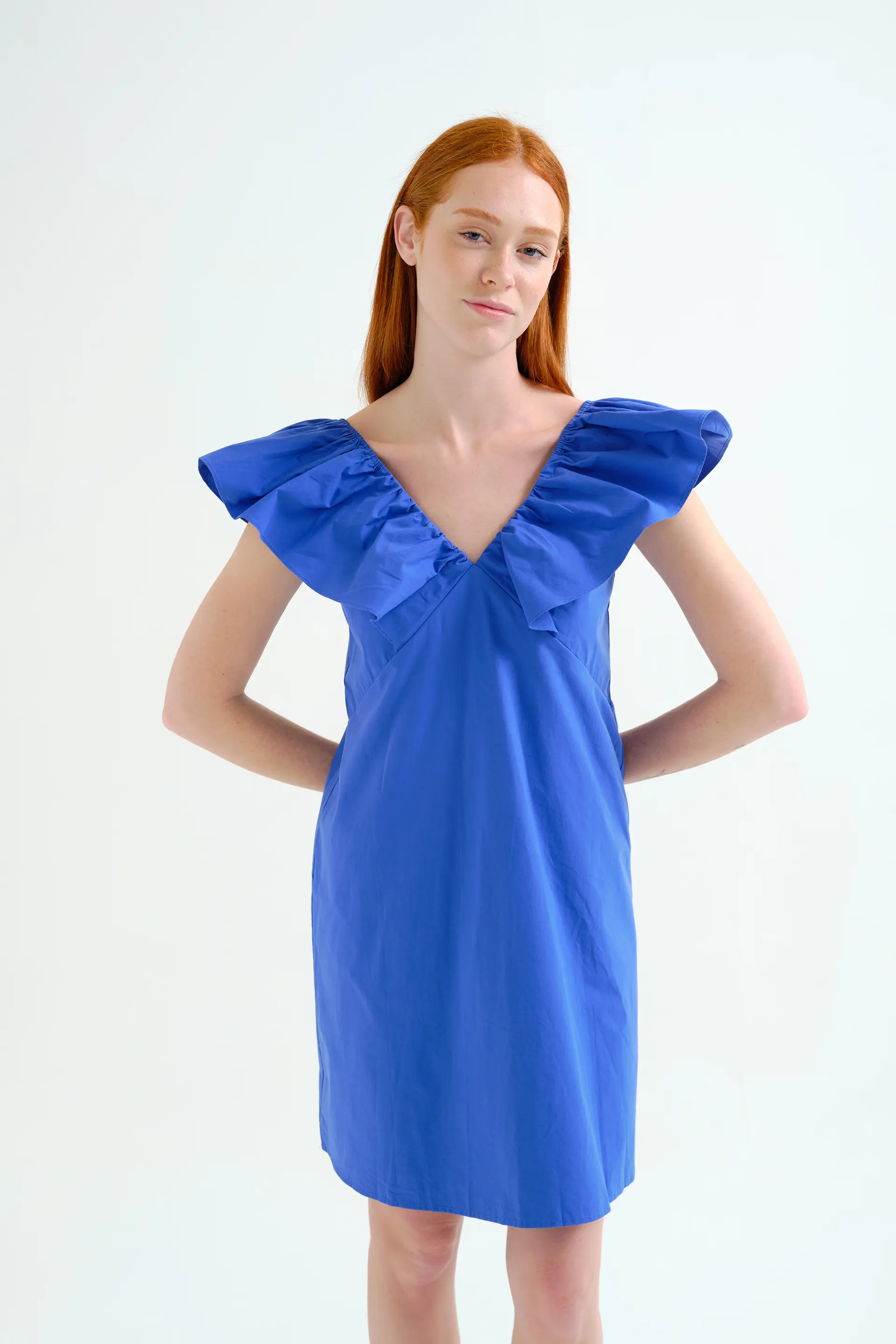 Vestido corto azul 100% algodón - Image 5