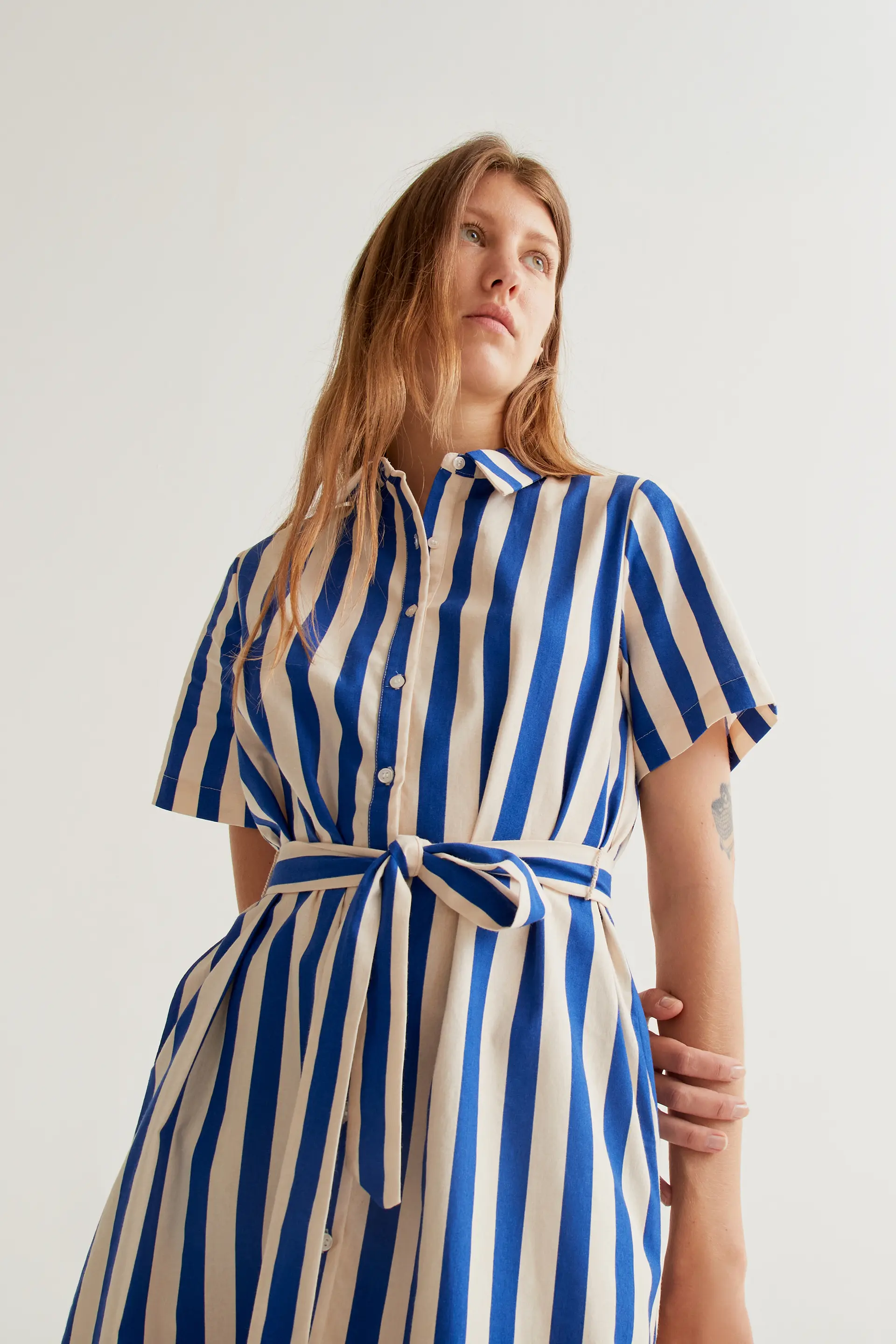 Vestido corto con estampado Bamboo Blue - Image 6