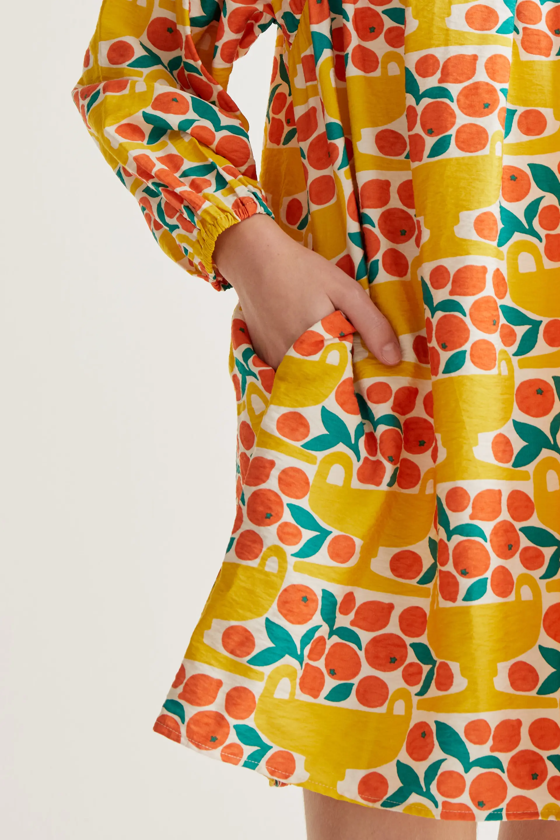 Vestido corto con estampado Citrus - Image 4