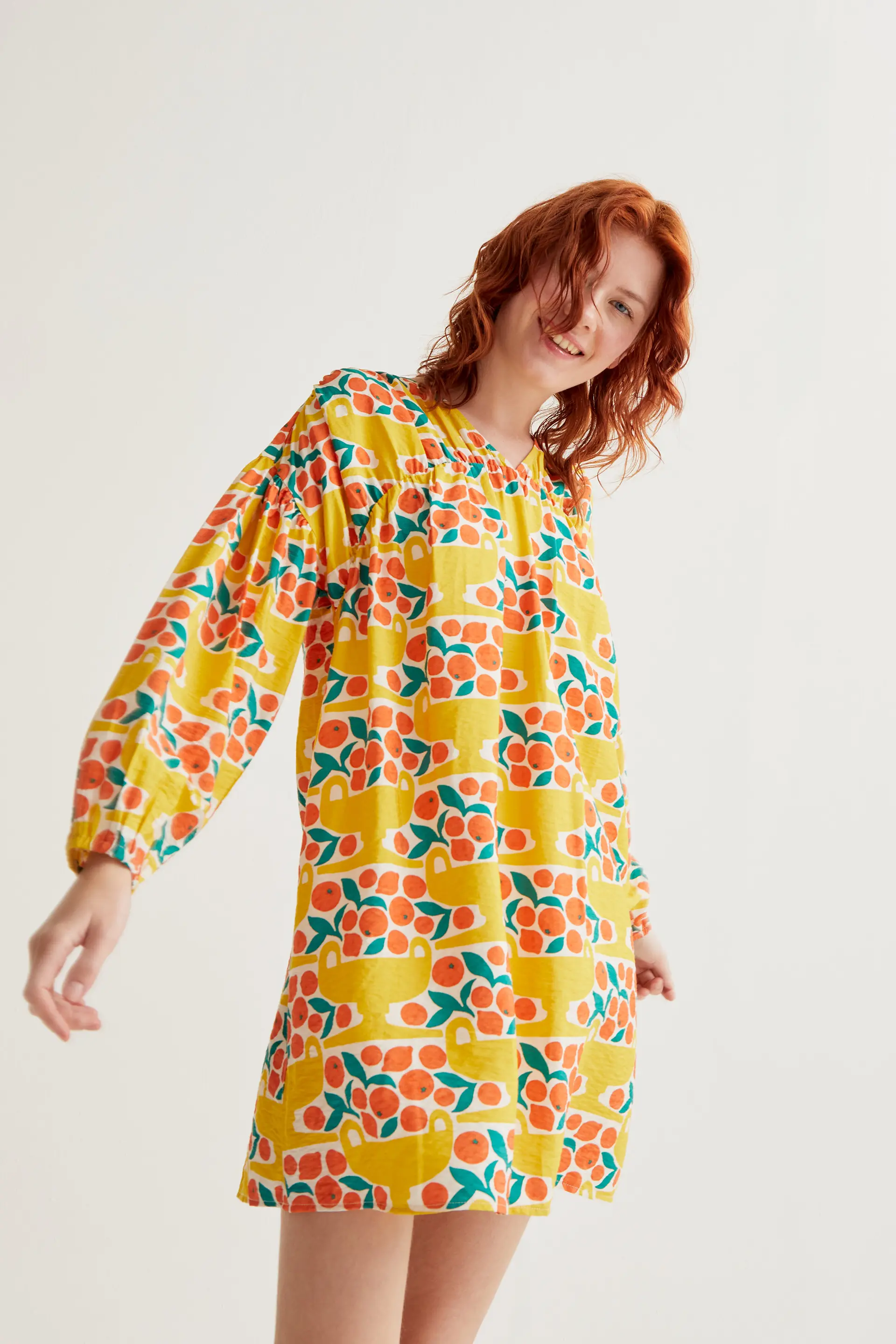 Vestido corto con estampado Citrus - Image 6