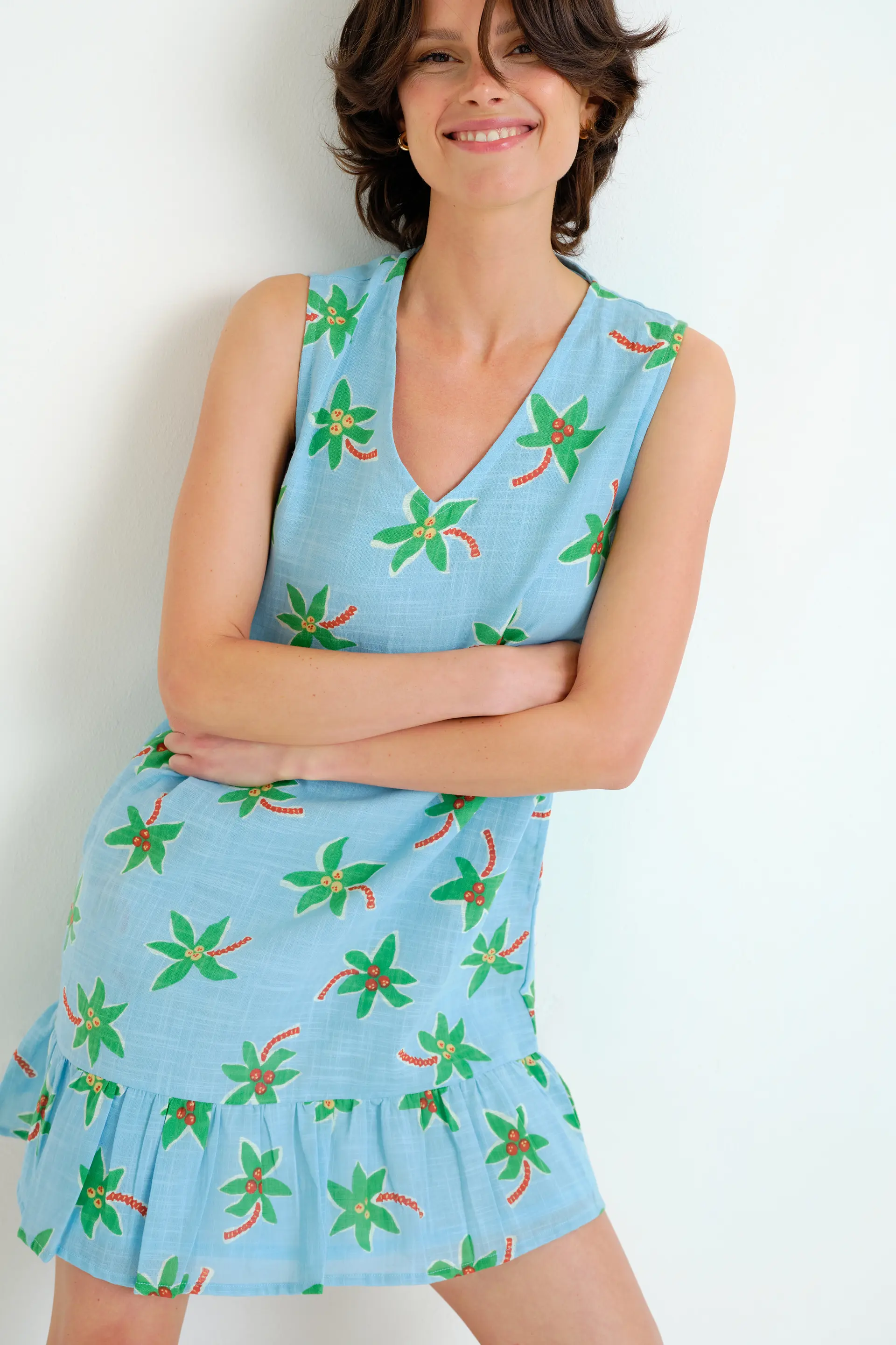 Vestido corto con estampado Cocotero Small - Image 6